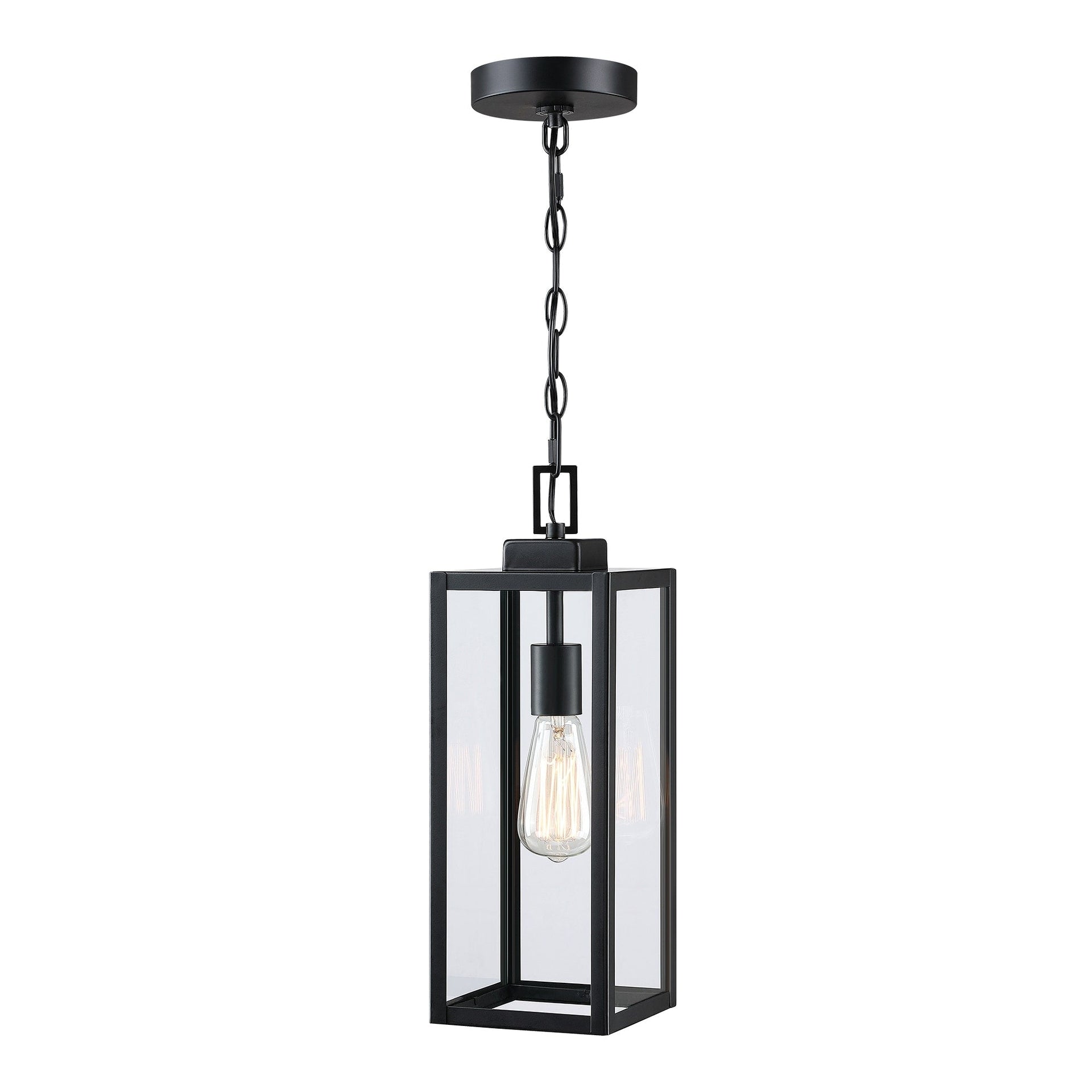 17 H 1-Light Outdoor Hanging Lantern Pendant Light-Dusk to Dawn could be chosen