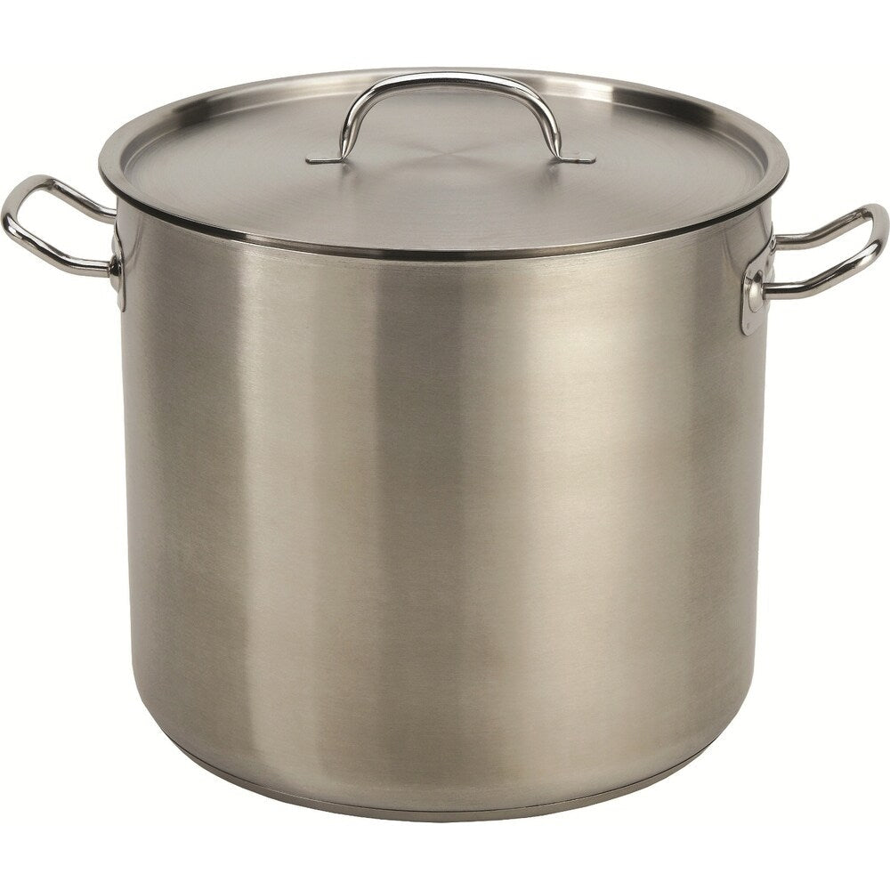 24QT Stainless Steel Heavy Stock Pot with Tri-Ply Base