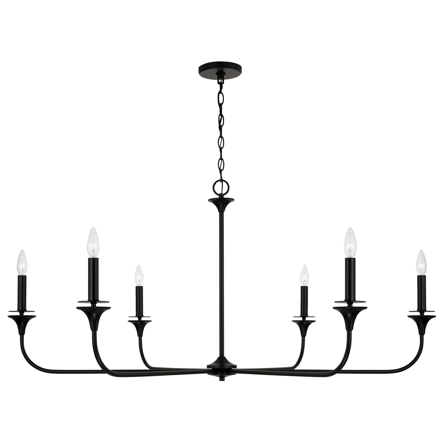 Portman 9-Light Chandelier - Matte Black