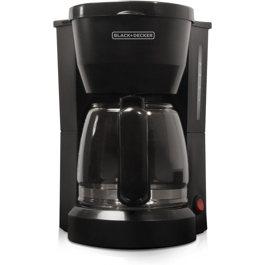 5-Cup Compact Coffee Maker, Drip-Free Carafe, Black