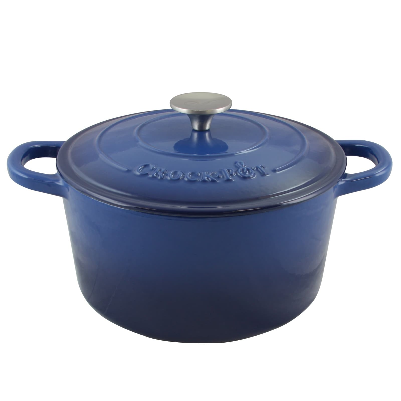 5 Quart Round Enameled Cast Iron Dutch Oven in Ocean