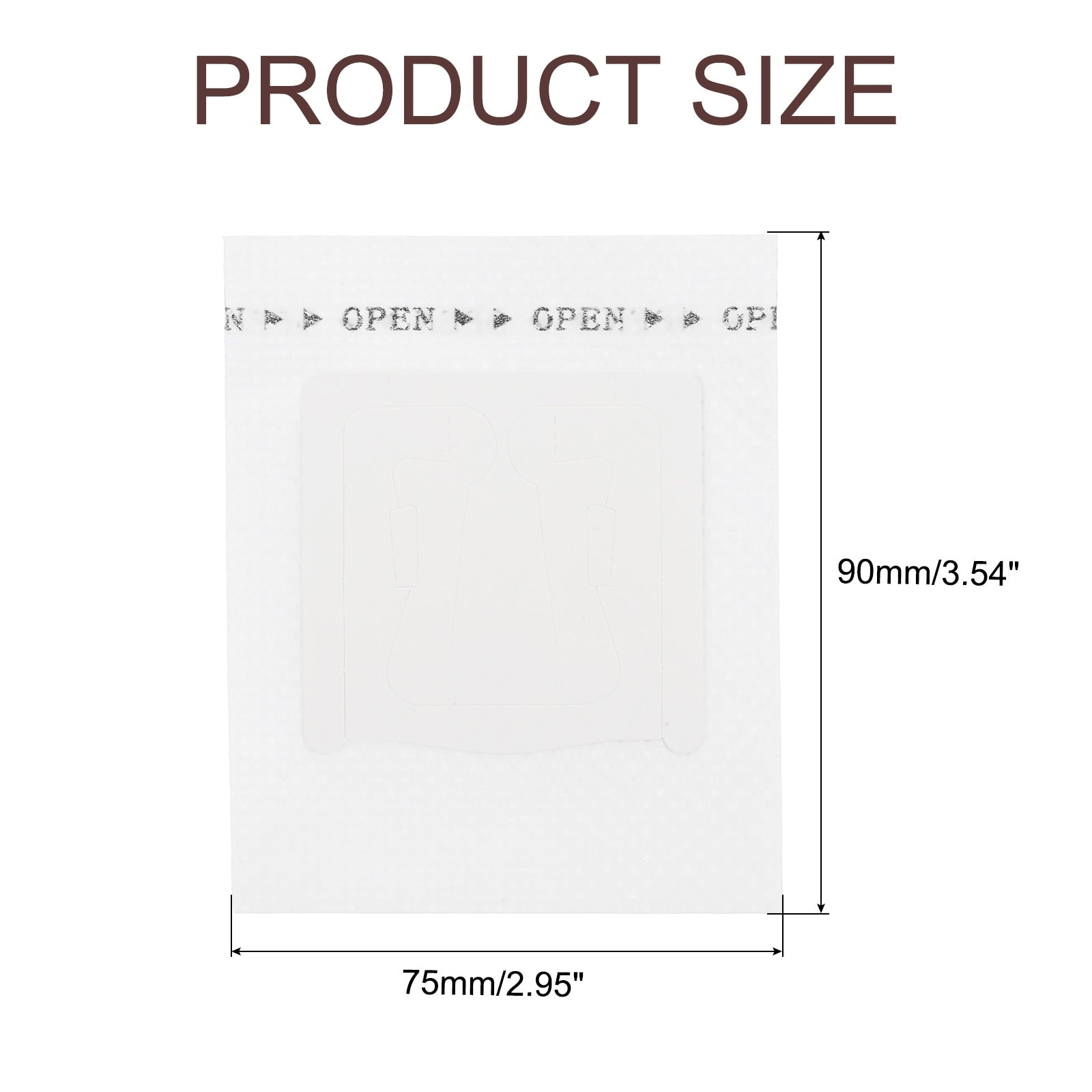 50Pcs Coffee Filter Paper Bag, Hanging Ear Drip Paper Filters for Home Office - White