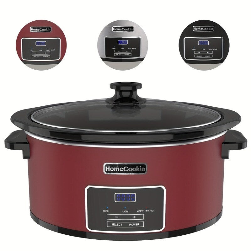 8-Quart Programmable Slow Cooker with Non-Stick Pot