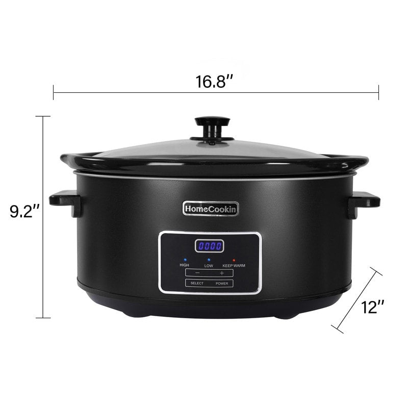 8-Quart Programmable Slow Cooker with Non-Stick Pot