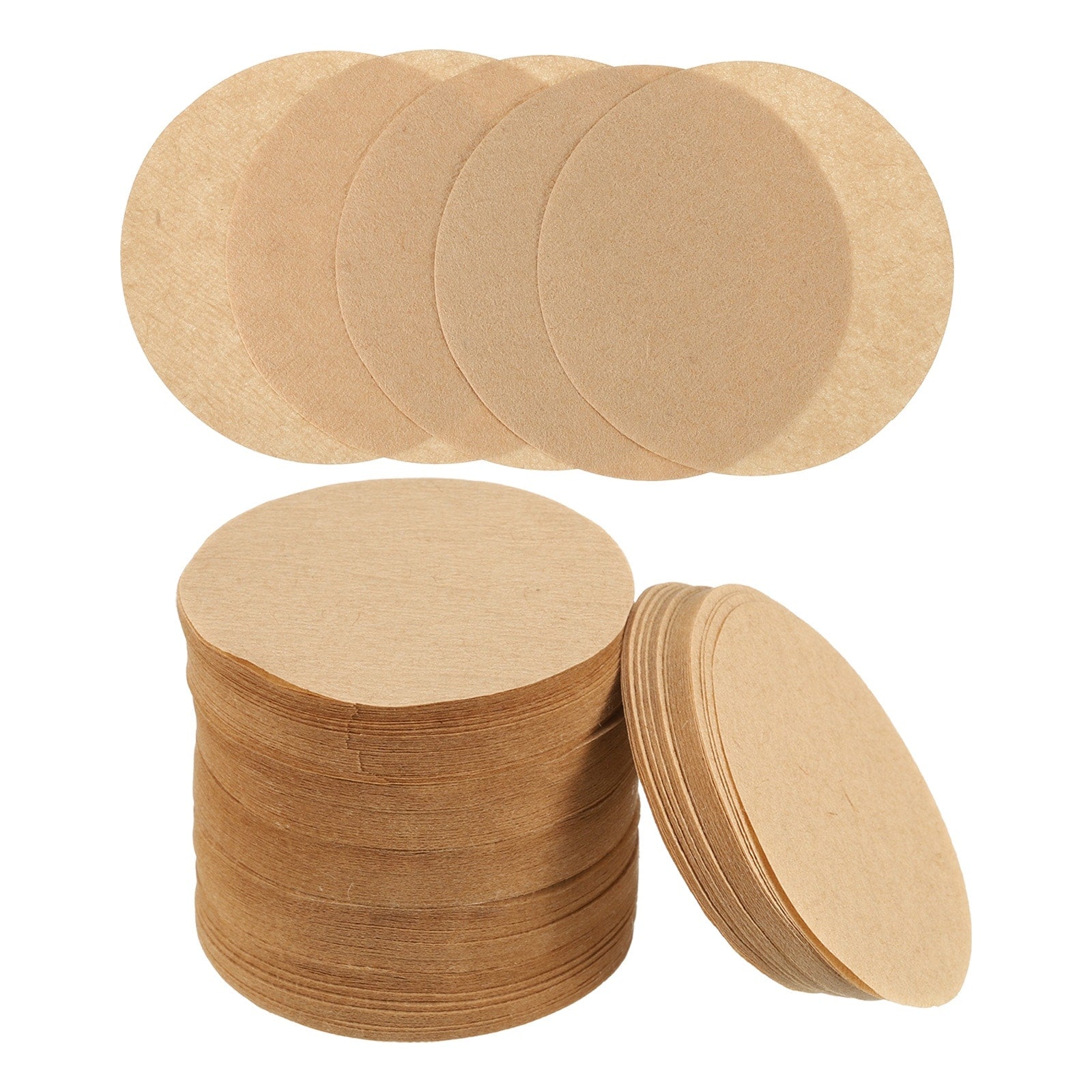800 Count Disposable Paper Percolator Coffee Filters Wood Fiber - Brown - 2