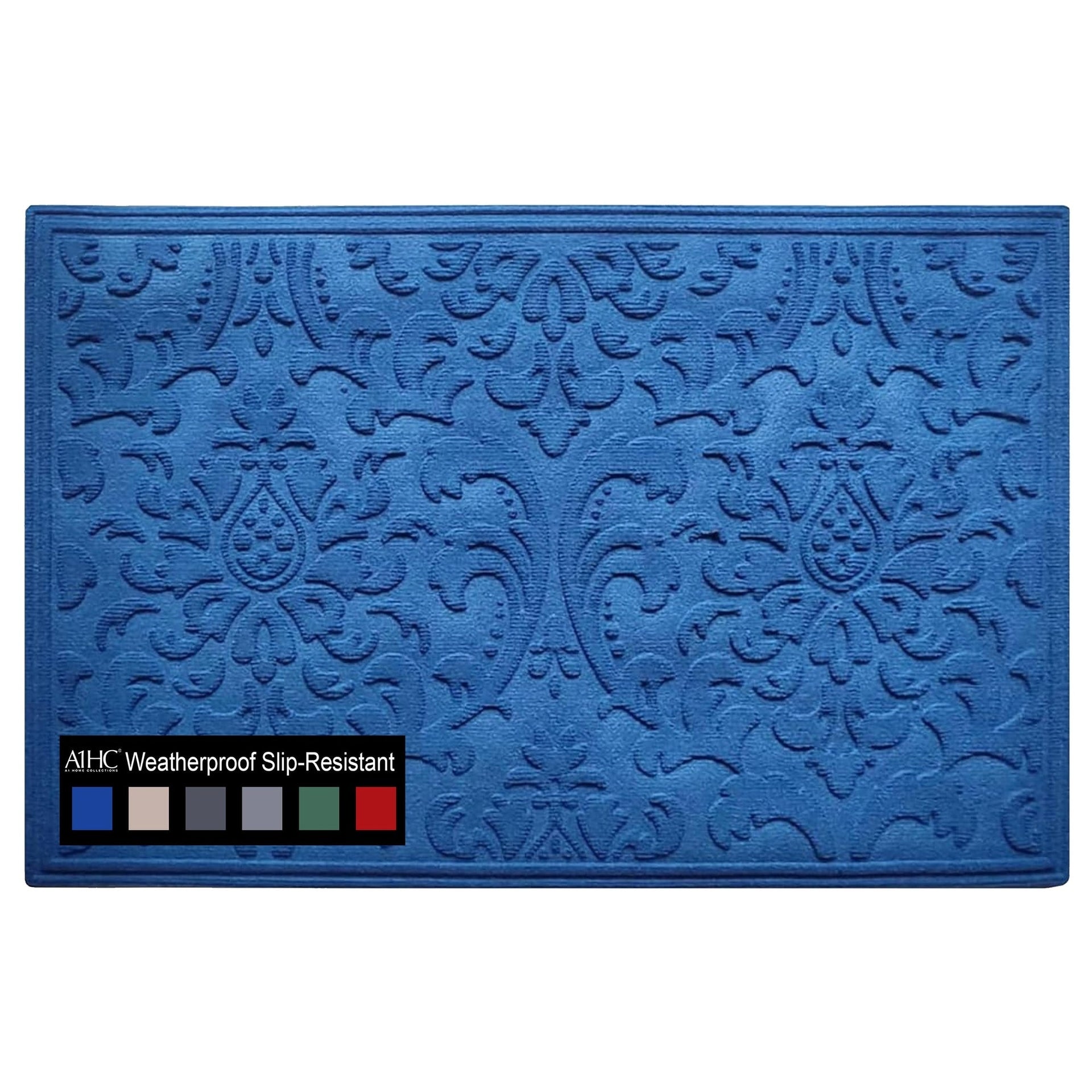 A1HC New All Weather Superior Dirt and Moisture Absorbing Polypropylene Door Mat with Non-Slip Backing for Inside Outside Use