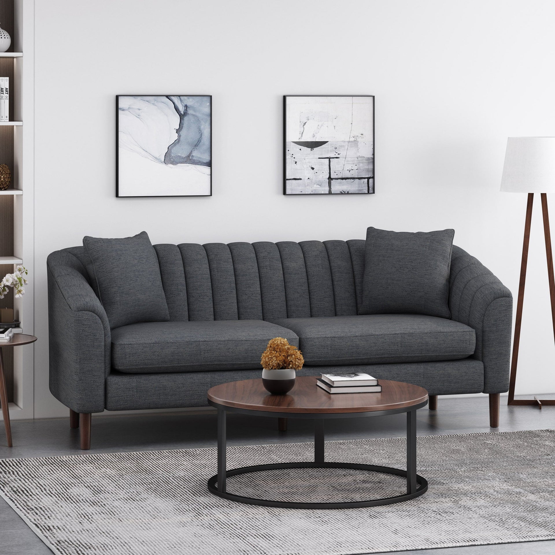Ansonia Channel-tufted Sofa by Christopher Knight Home