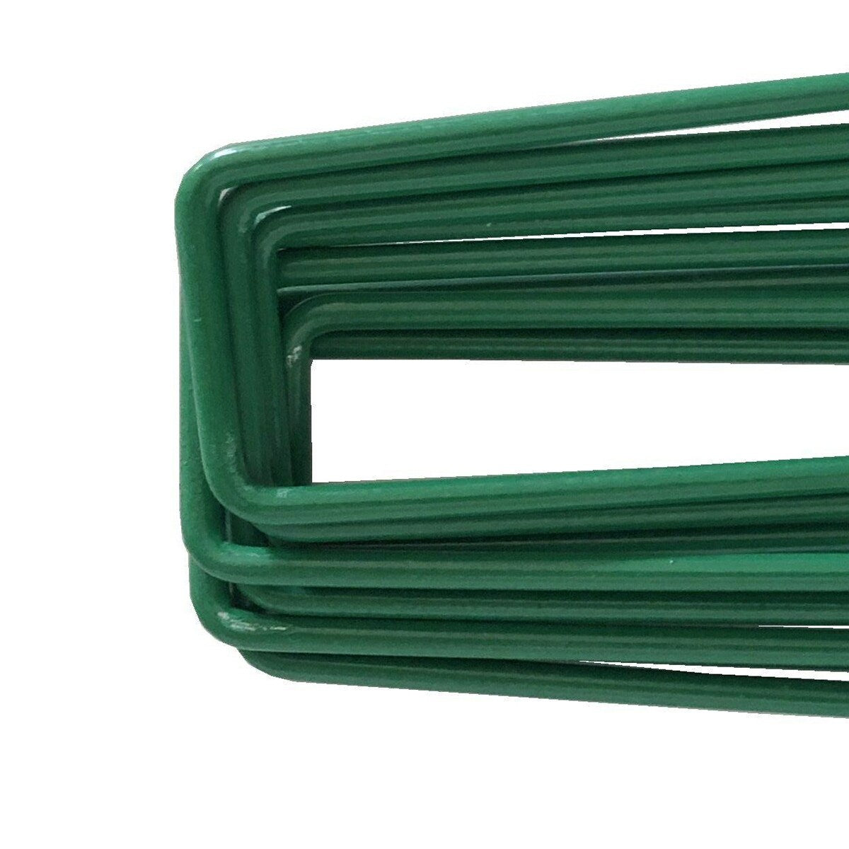 Agfabric Anti-Rust Galvanized Ground Staples Heavy-Duty Steel Sod Stake Anchor Pins U-Shaped Garden Securing Pegs (50-Pack)