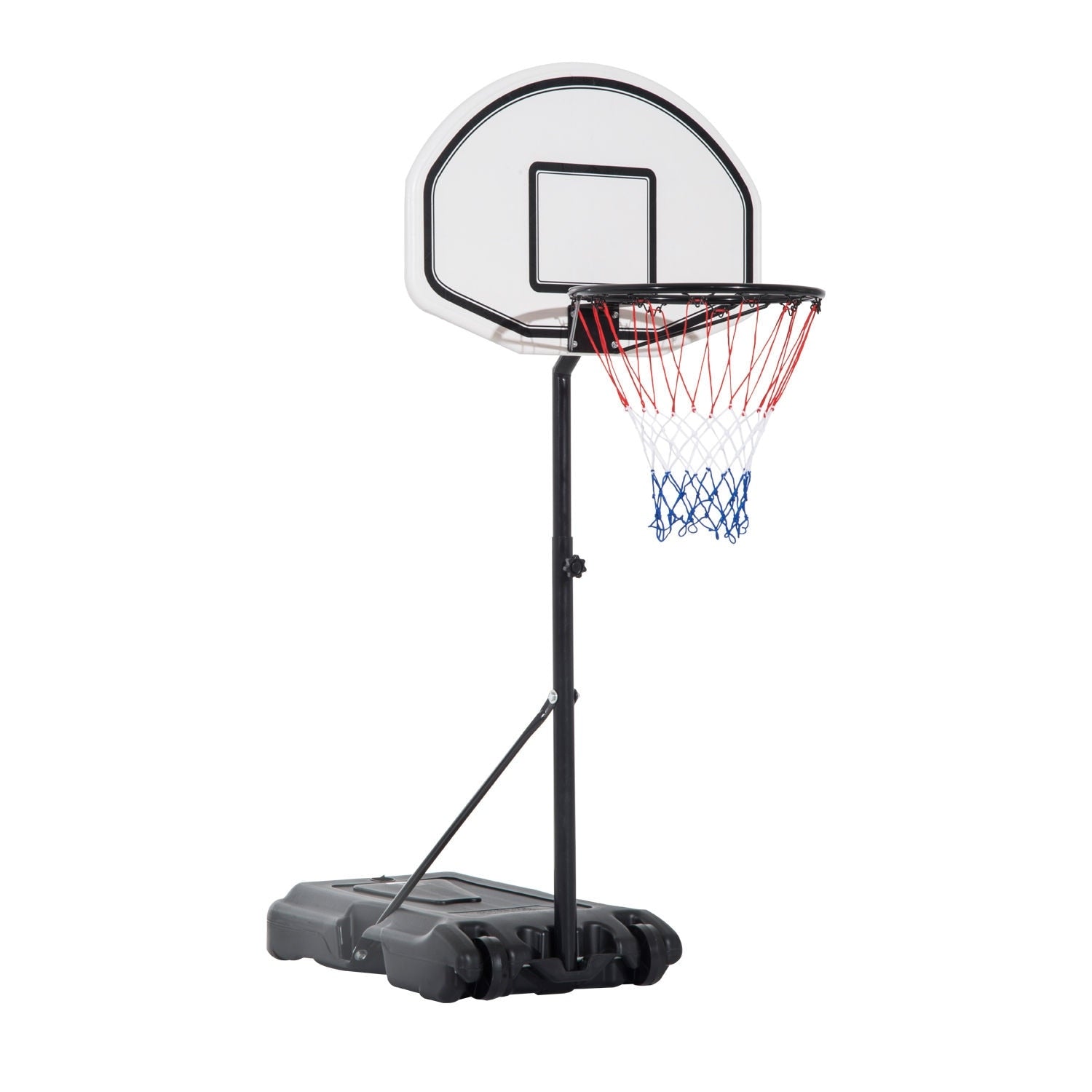 Aosom Portable Swimming Pool Basketball Hoop, 30 Inch Backboard with a Telescoping Height & All-Weather Build