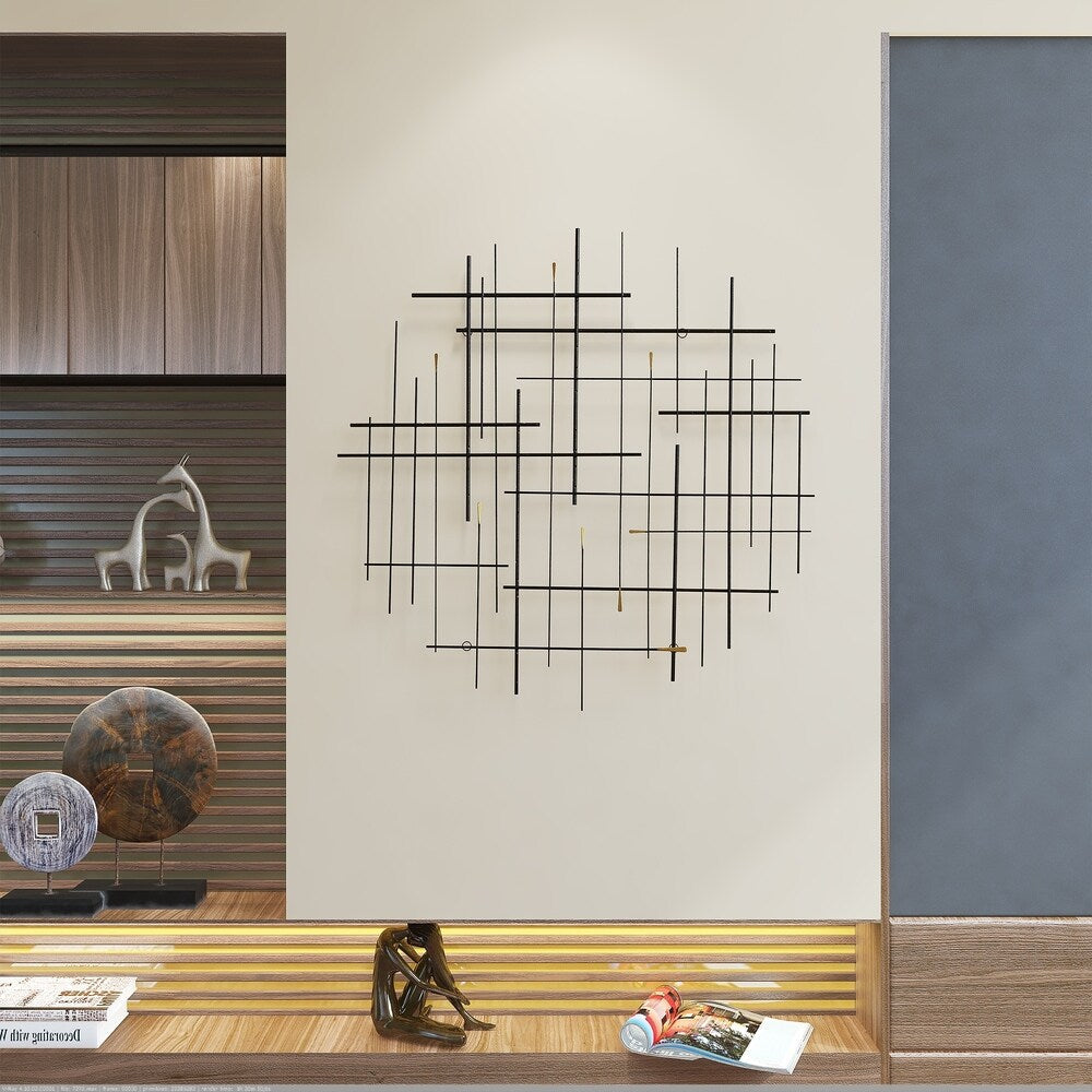 Carson Carrington Idakra Modern Metal Wall Decor - 28H x 28W x 1.5D