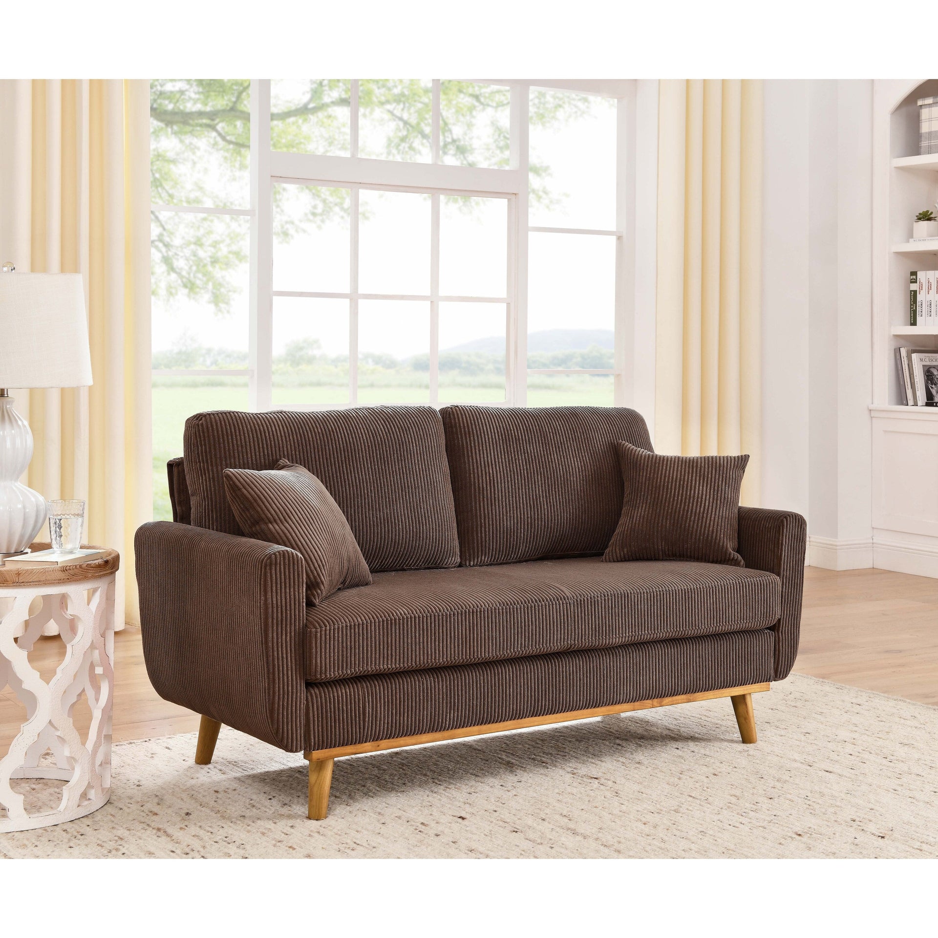 Asher Mid-Century Corduroy Sofa