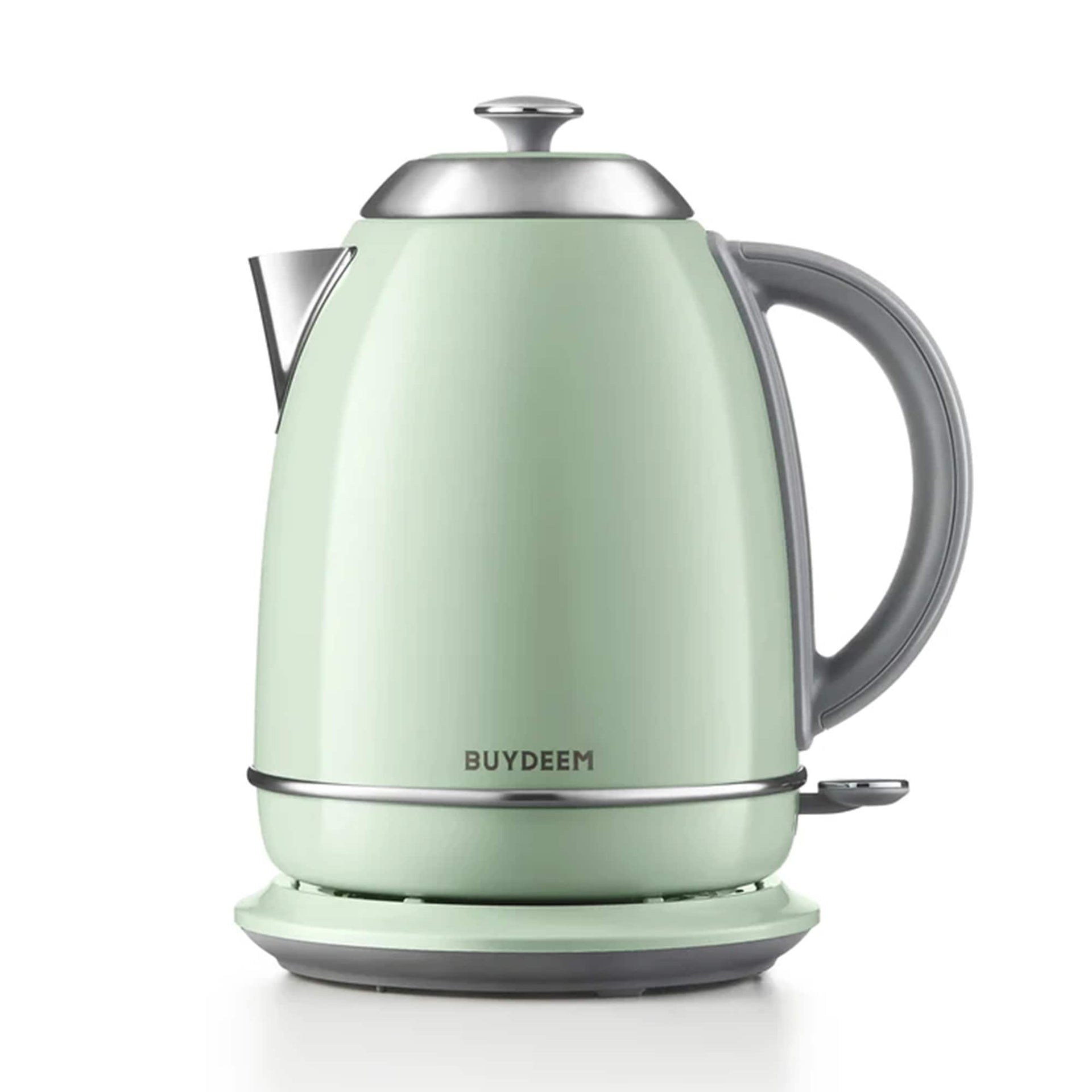 BUYDEEM 1.7L Stainless Steel Electric Tea Kettle with Auto Shut-Off and Boil Dry Protection
