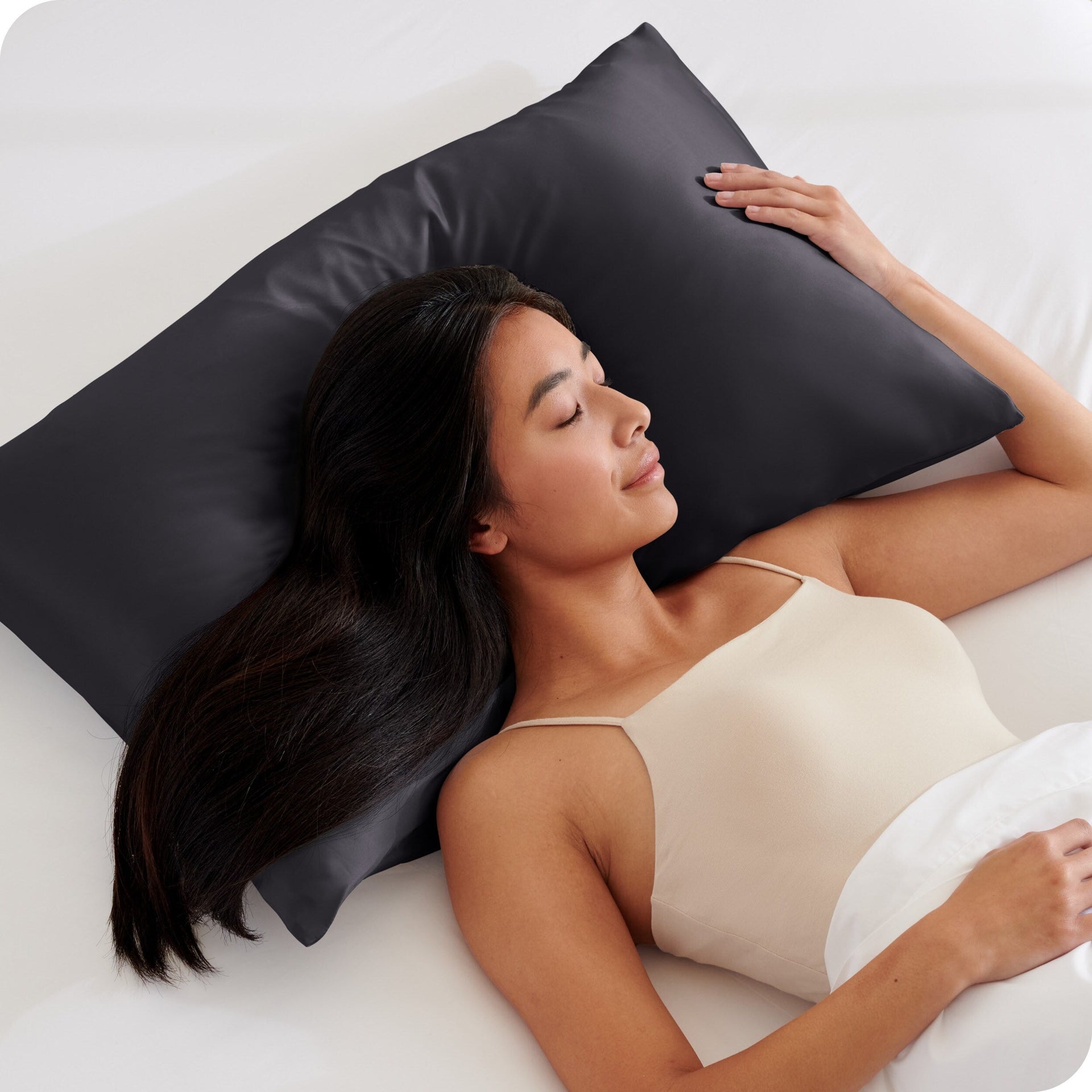 Bare Home Poly Satin Pillowcase Set for Hair and Skin (Set of 2)