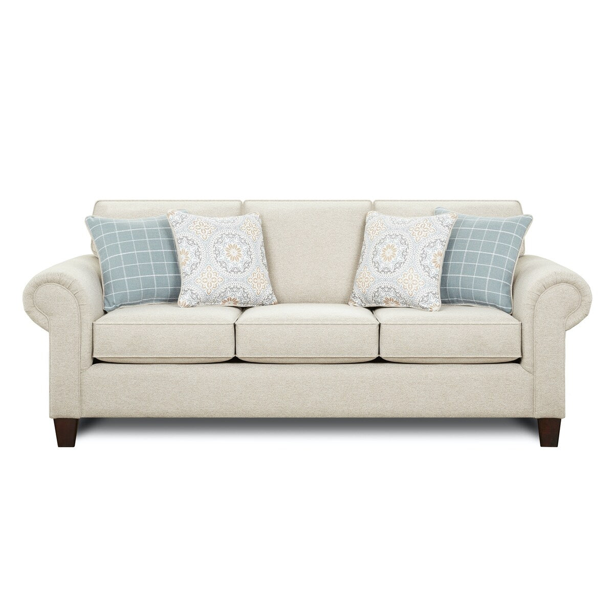 Bates Nickel Light Grey Queen Traditional Sleeper Sofa