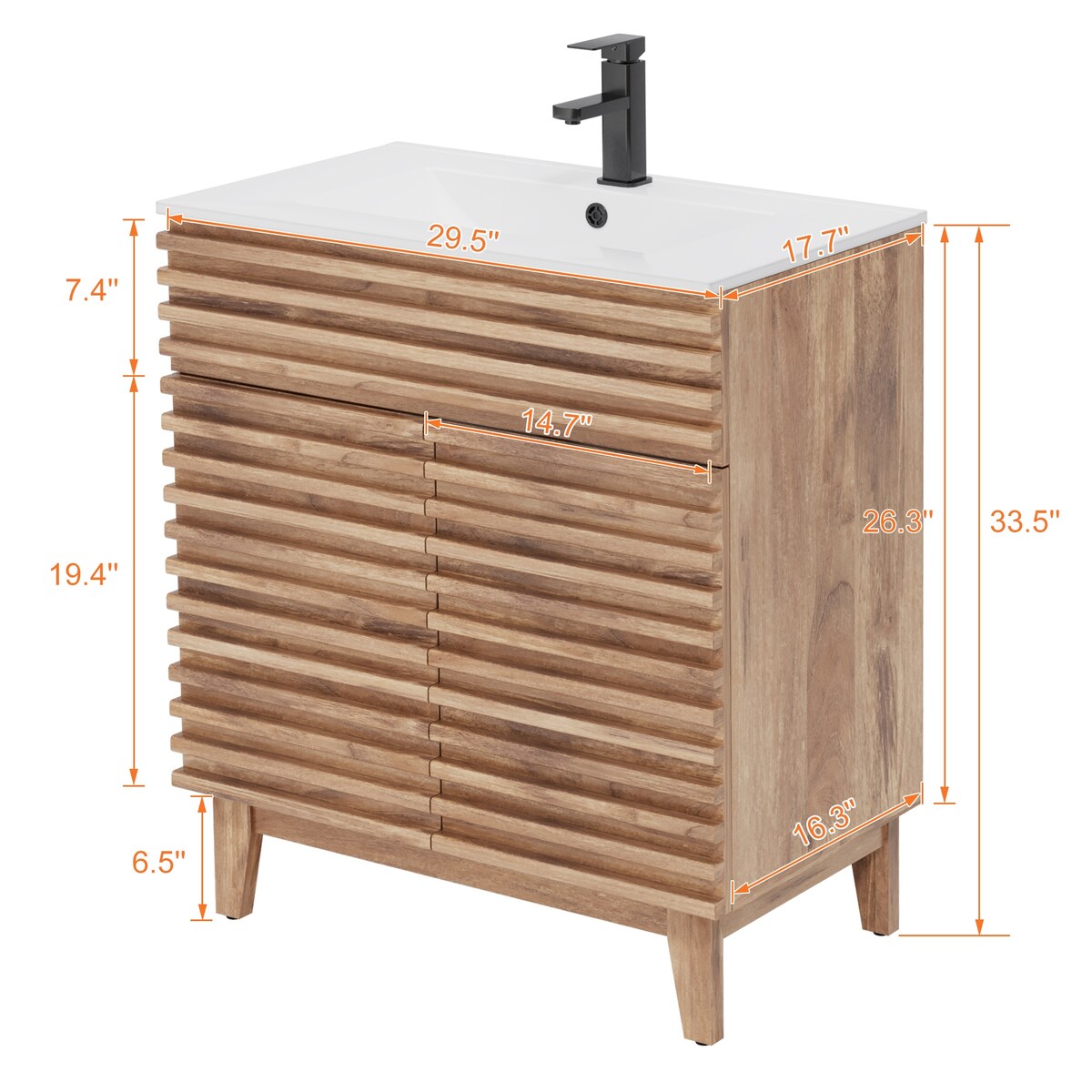 Bathroom Vanity Set W/Drop in Sink Faucet Cabinet Combo