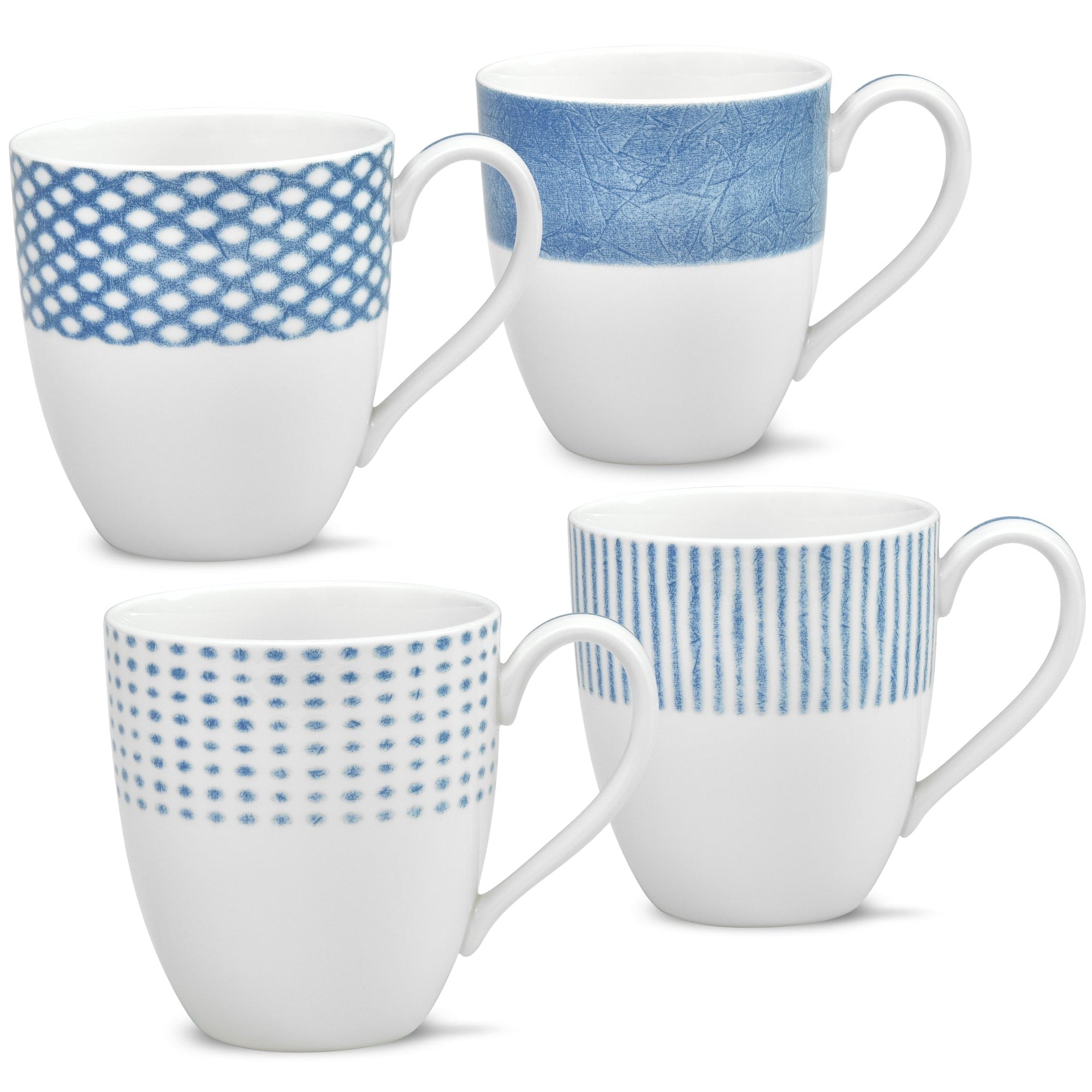 Noritake Hammock Set Of 4 Assorted Mugs, 15 Oz.