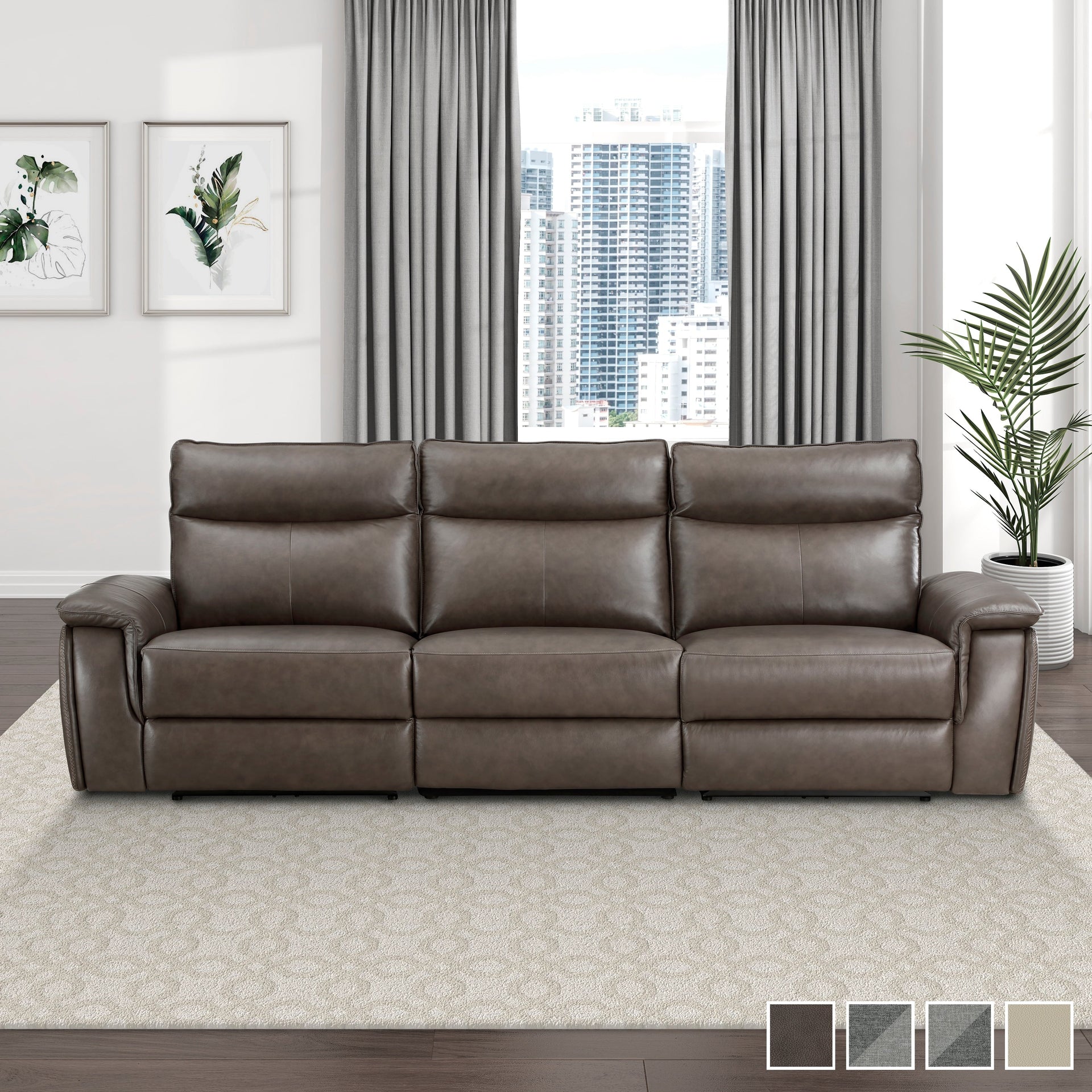 Blythe Power Double Reclining Sofa