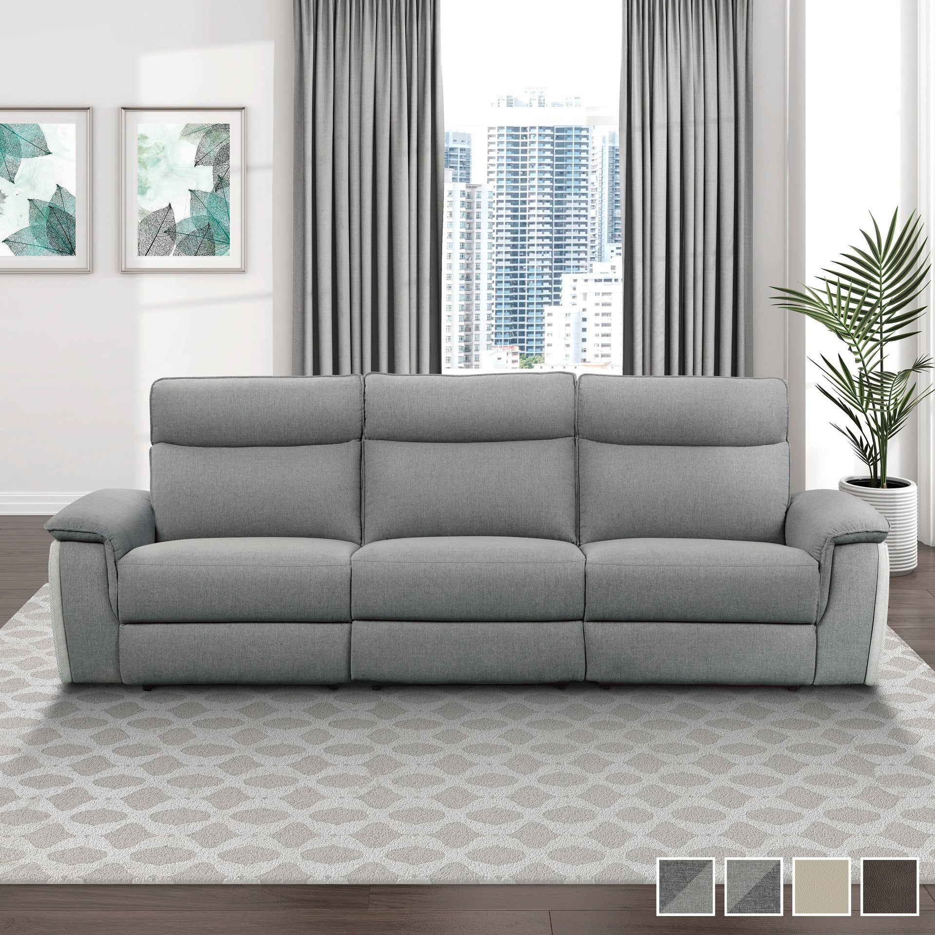 Blythe Power Double Reclining Sofa