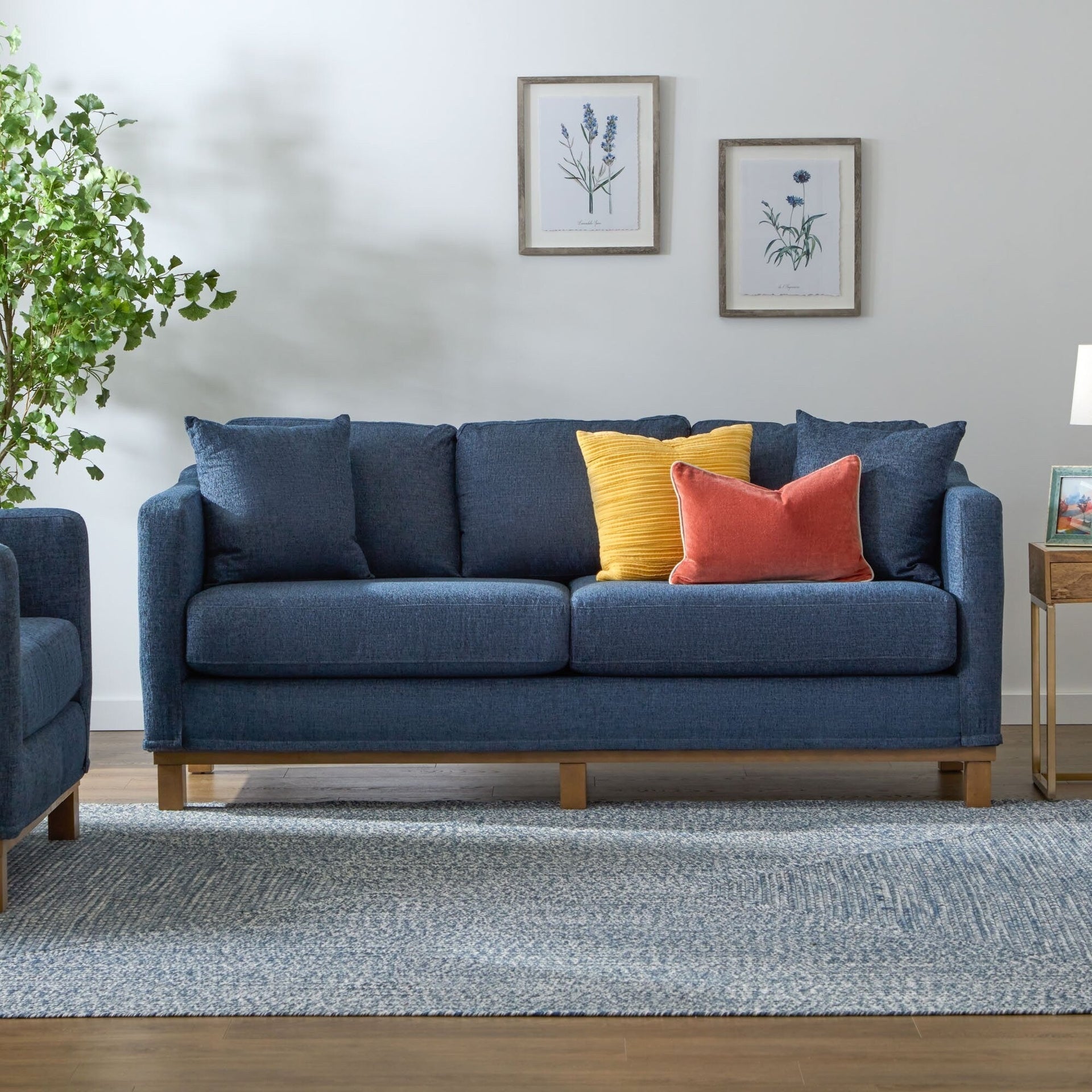 Brookside Kay Upholstered Wood Base Sofa