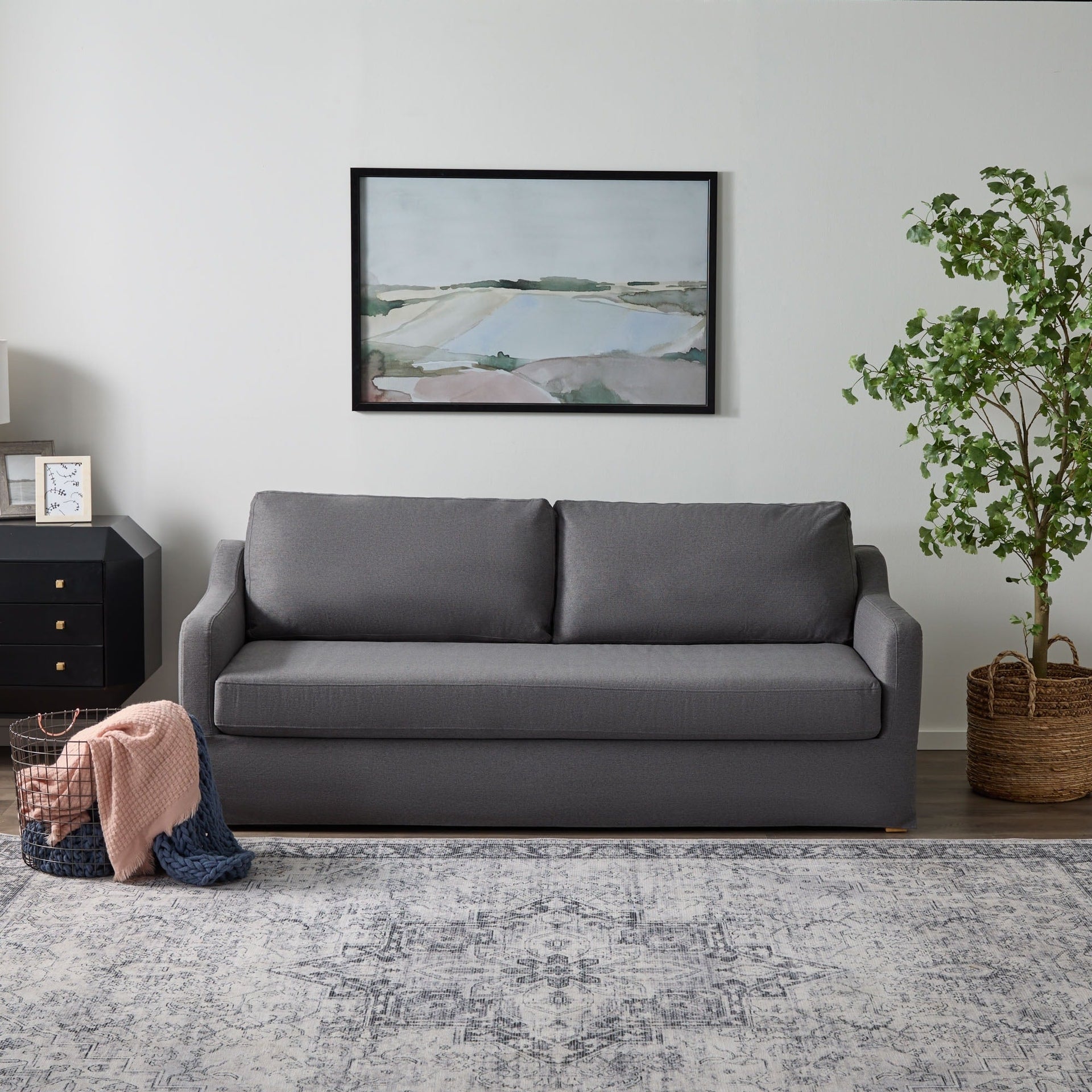 Brookside Nelle 3-Seater Upholstered Slipcover Sofa