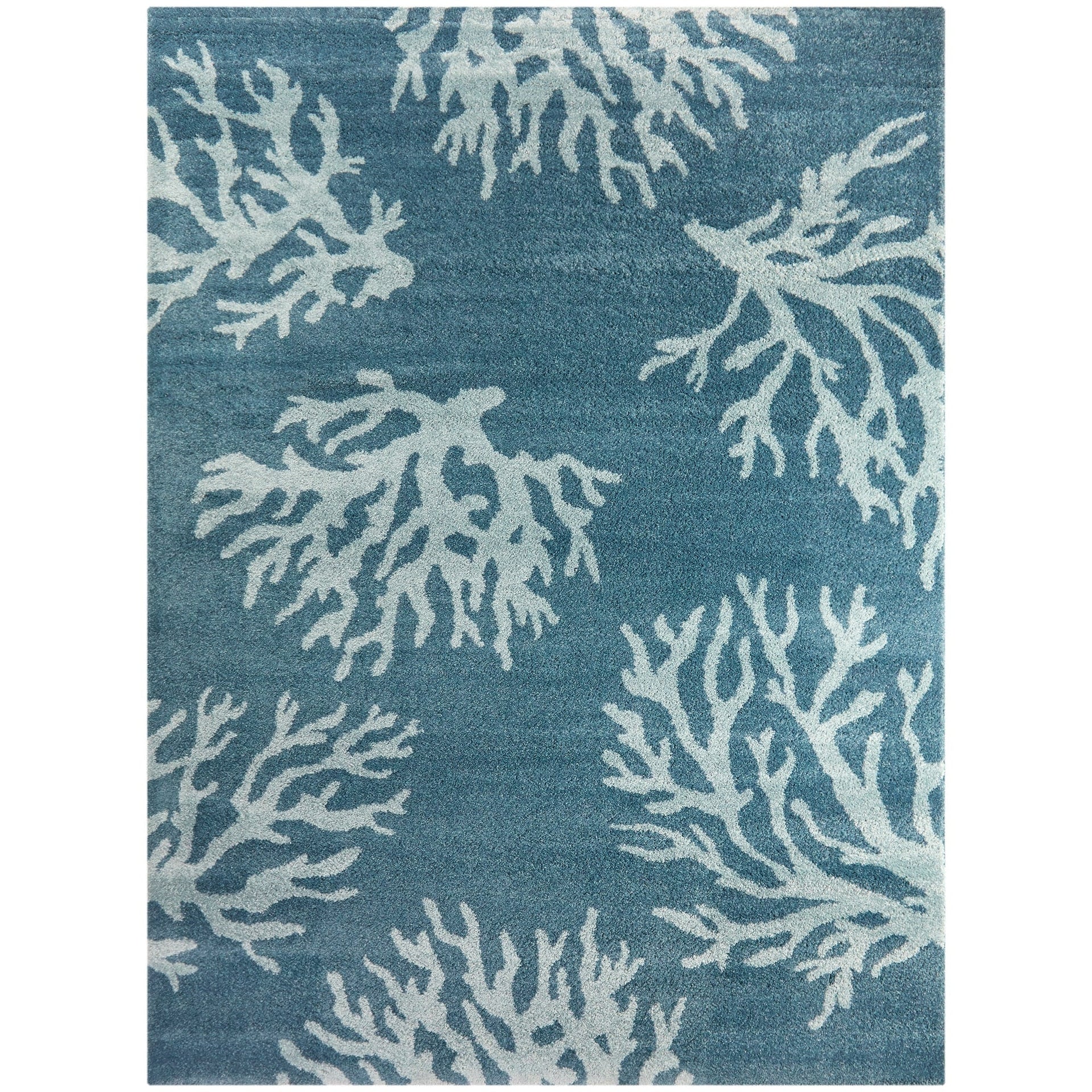 Caistor Coastal Coral Reef Pattern Tropical Area Rug