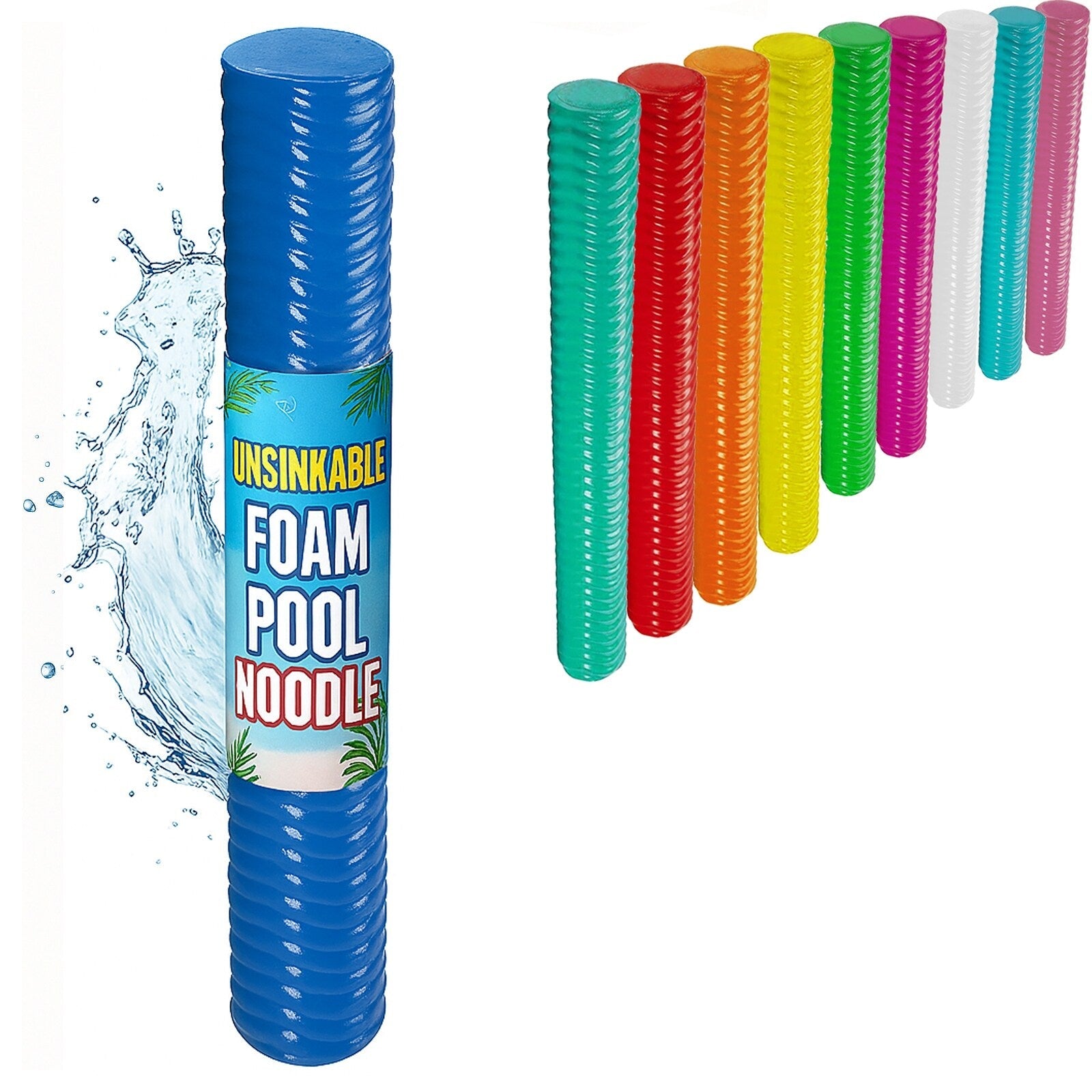 California Sun Deluxe Unsinkable Ultra Soft Foam Cushion Pool Noodle