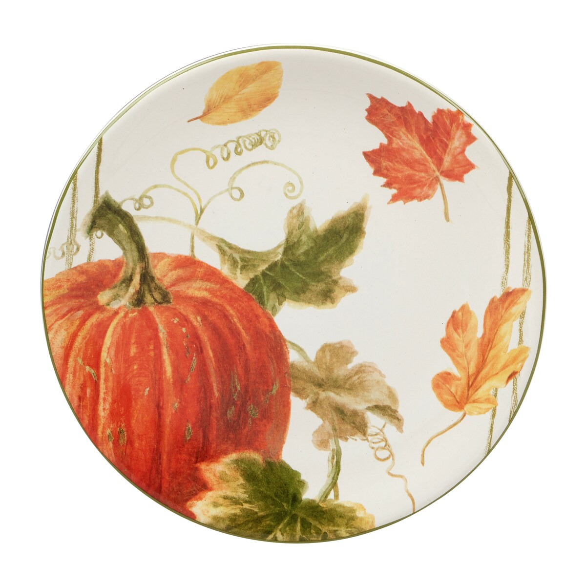 Certified International Autumn Harvest 9-inch Salad/Dessert Plates, Set of 4 - 9 Dia x. 0.75
