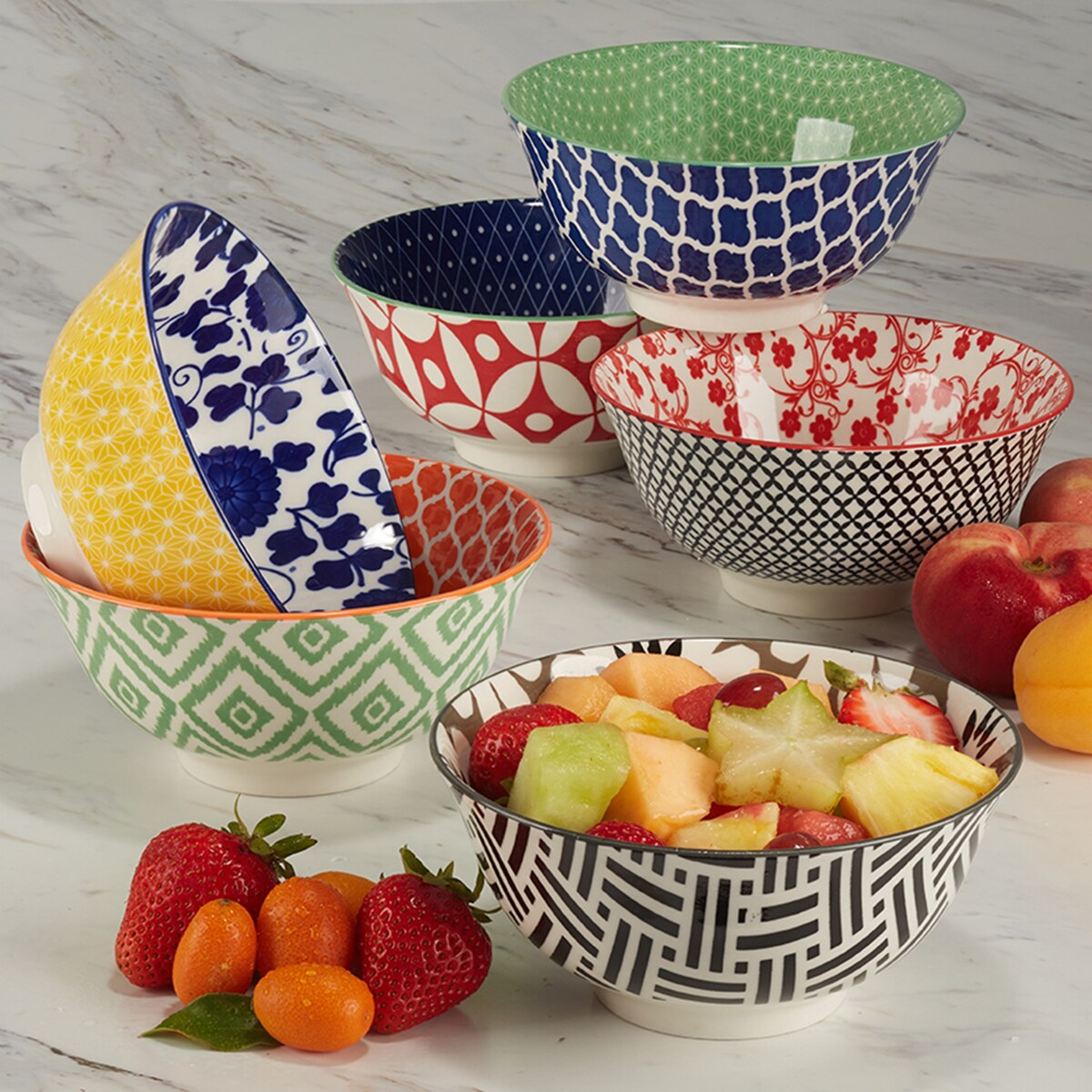 Certified International Soho Individual Porcelain Bowls (Set of 6)