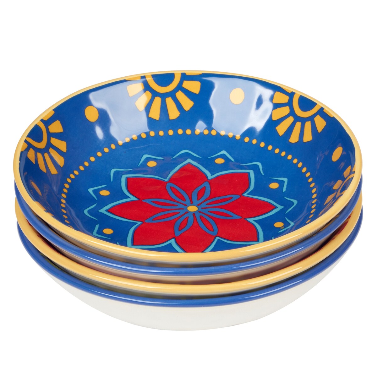 Certified International Spice Love Set of 4 Soup Bowls - 9 Diam x 2