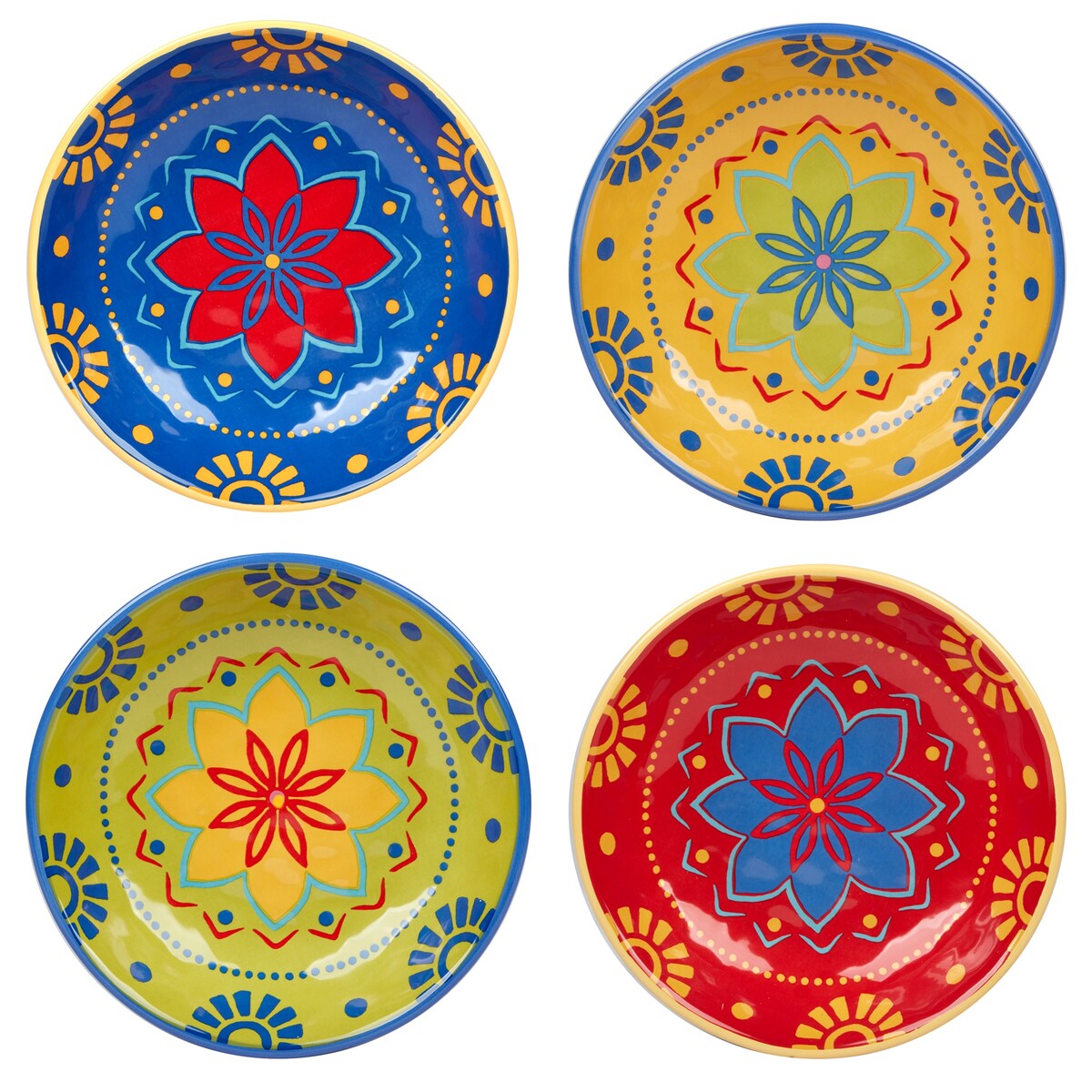Certified International Spice Love Set of 4 Soup Bowls - 9 Diam x 2