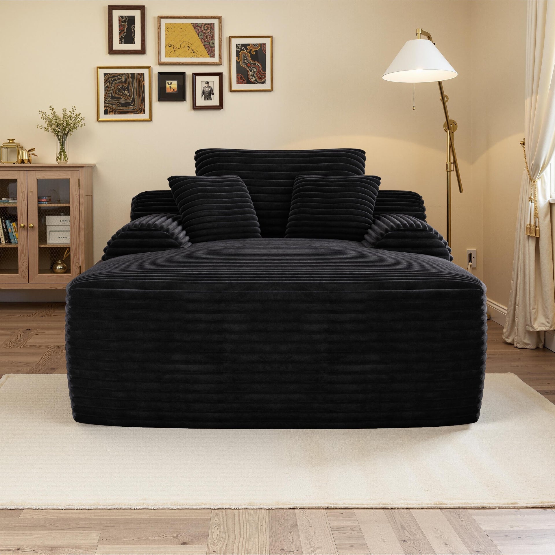 Chaise Lounge Chair, Couches for Living Room, Oversized Upholstered Sleeper Indoor, Cloud Sofa Bed Indoor Deep Seat