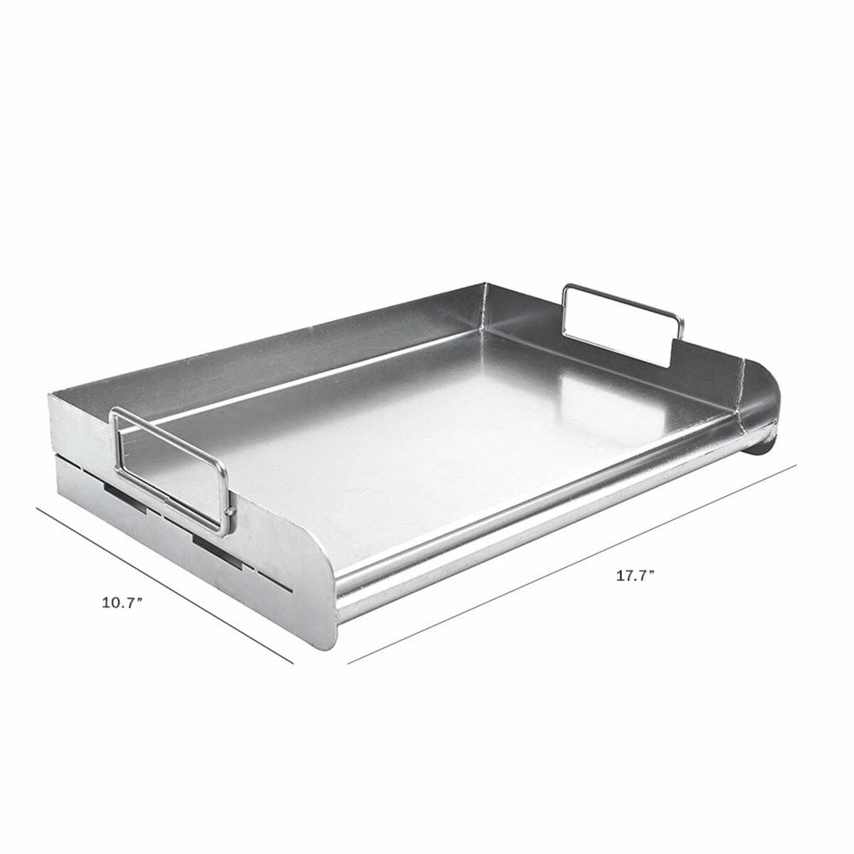 Charcoal Companion Stainless Steel Pro Grill Griddle - 18 in x 12 in