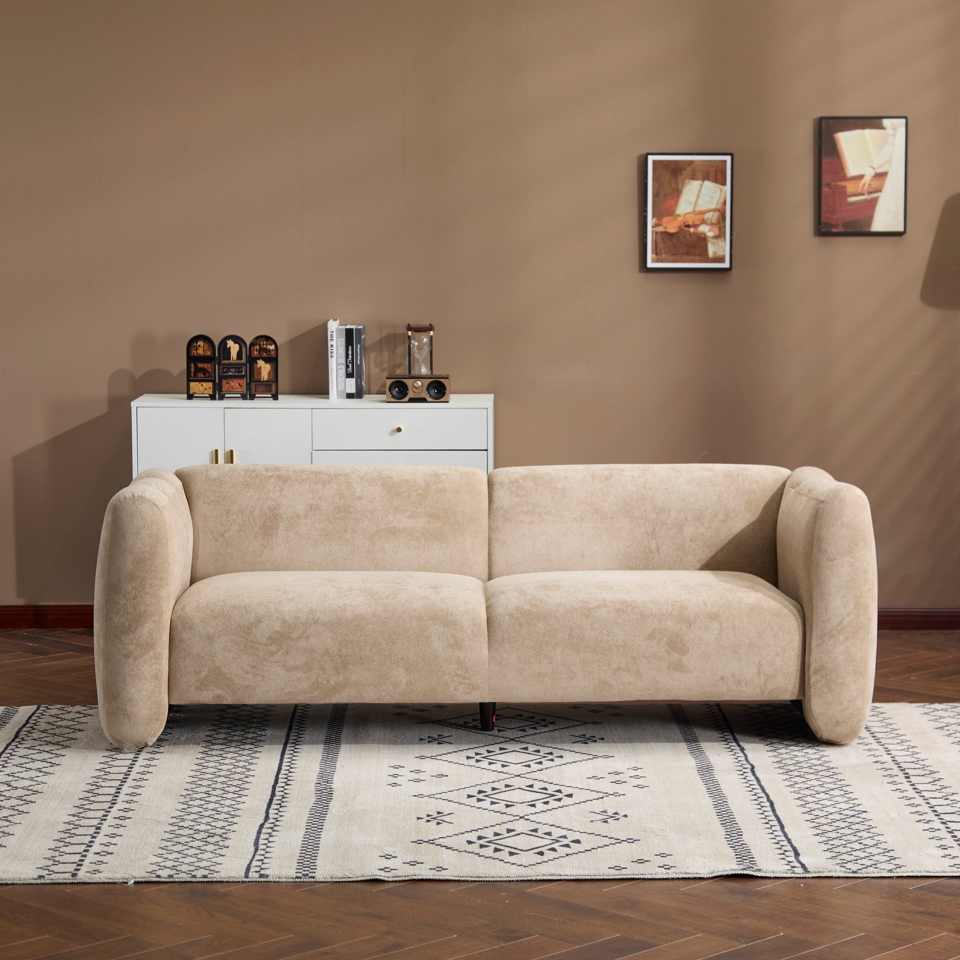 Christopher Knight Home - Tonson 83 3-Seater Wave Design Sofa