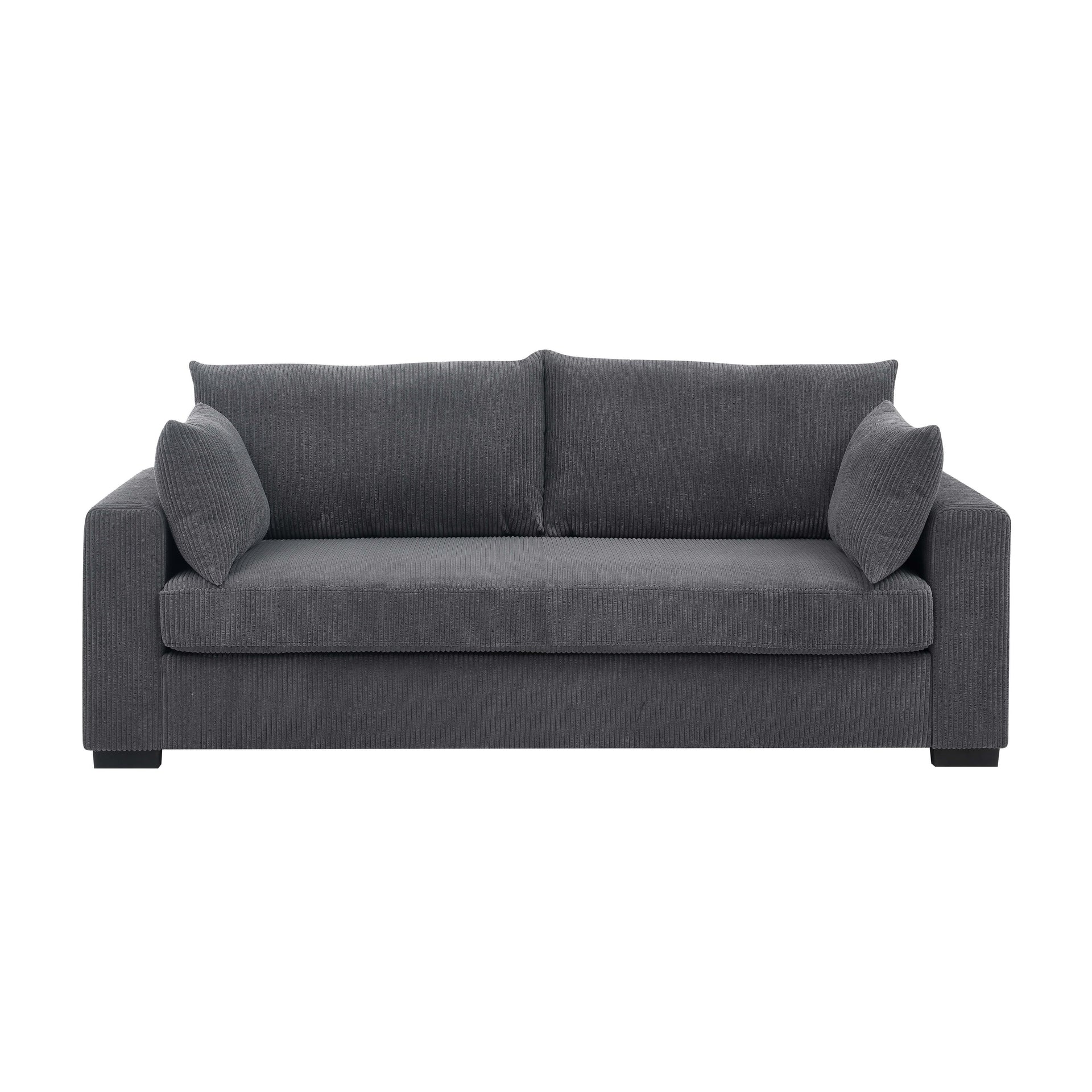 Coastal Style Corduroy Sofa - 31 D x 79 W x 34 H