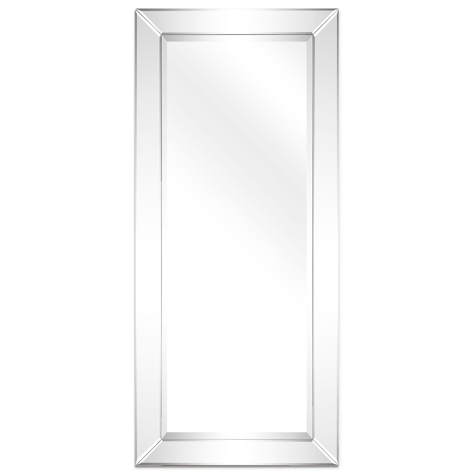 Beveled Rectangular Clear HD Wall Mounted Mirror for Bathroom, Vanity, Bedroom Mirrors, 3 sizes