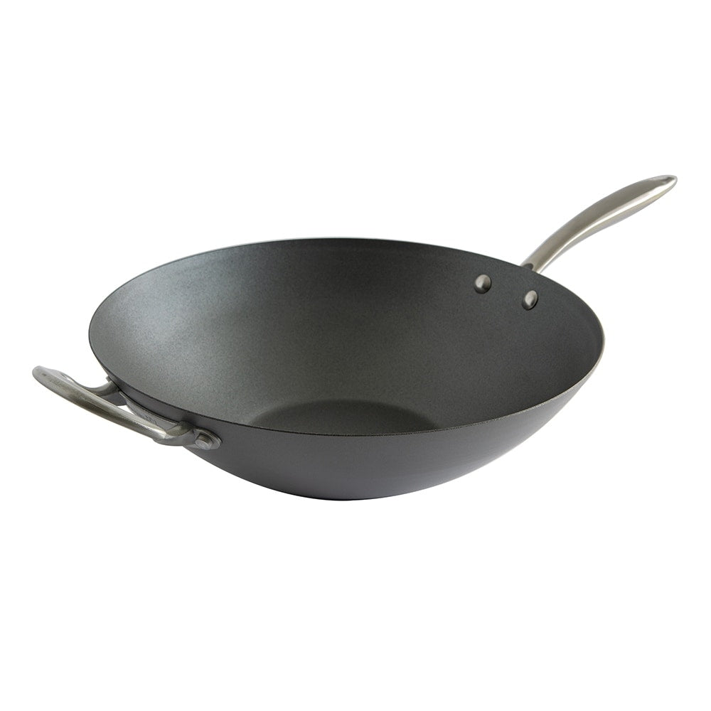 Nordic Ware Asian Spun Wok, 14, Metallic