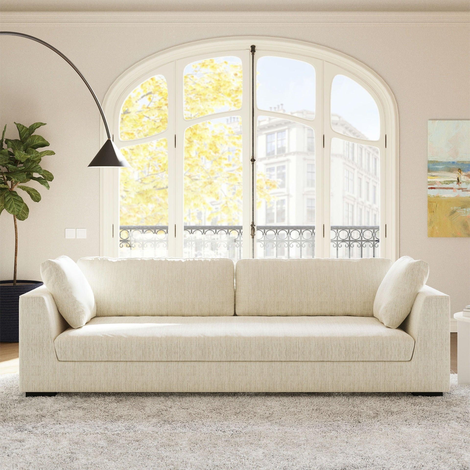 Poly & Bark Fabric Capri 99 Sofa - Performance Fabric (Stain and Spill Resistant)