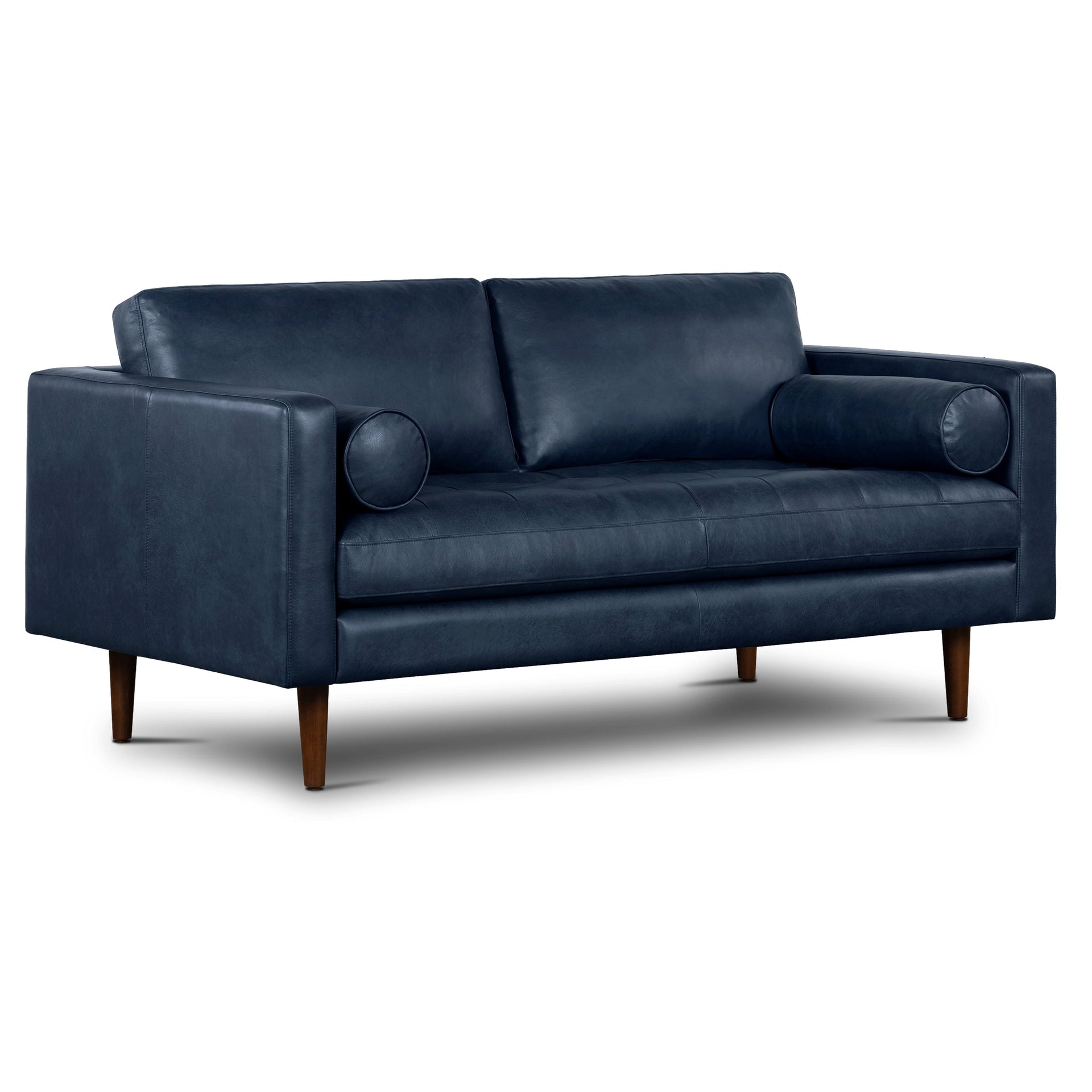Poly & Bark Napa 72 Apartment Sofa - Full Grain Genuine Italian Leather