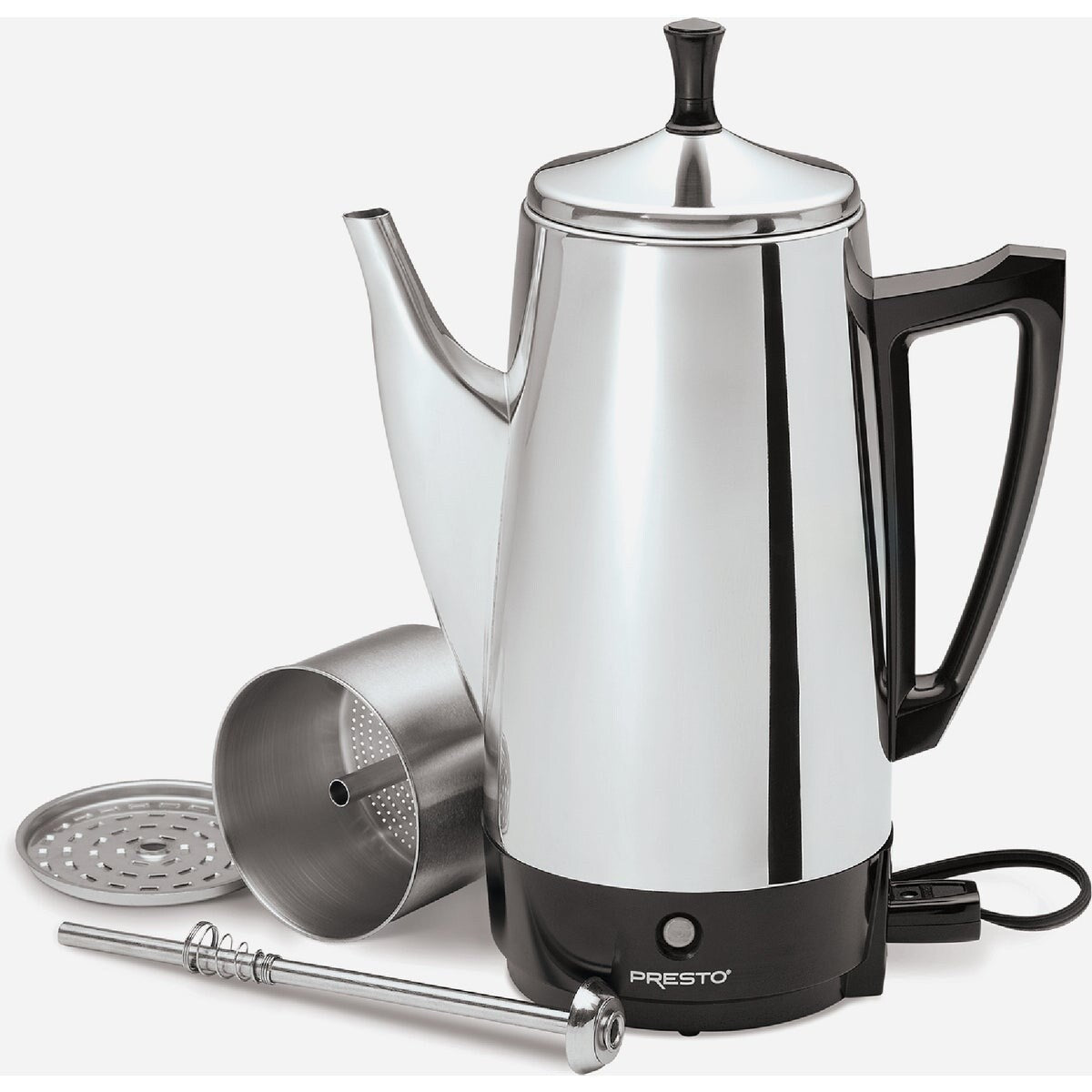 Presto 2 To 12 Cup Stainless Steel Electric Coffee Percolator - 1 Each