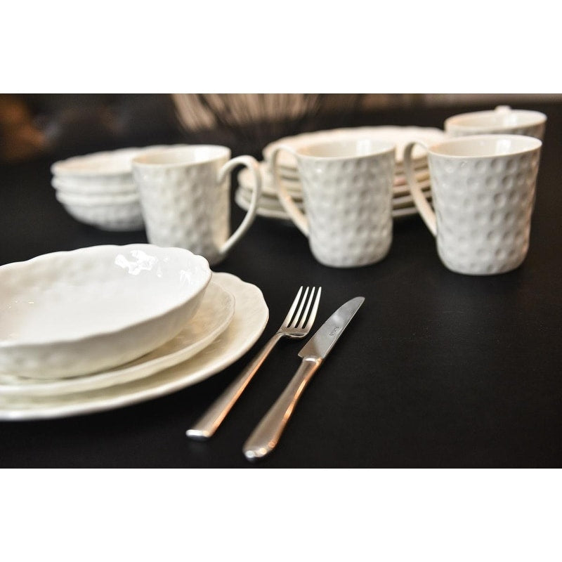 Red Vanilla Marble Dinner Plates 10.25 (Set of 6)