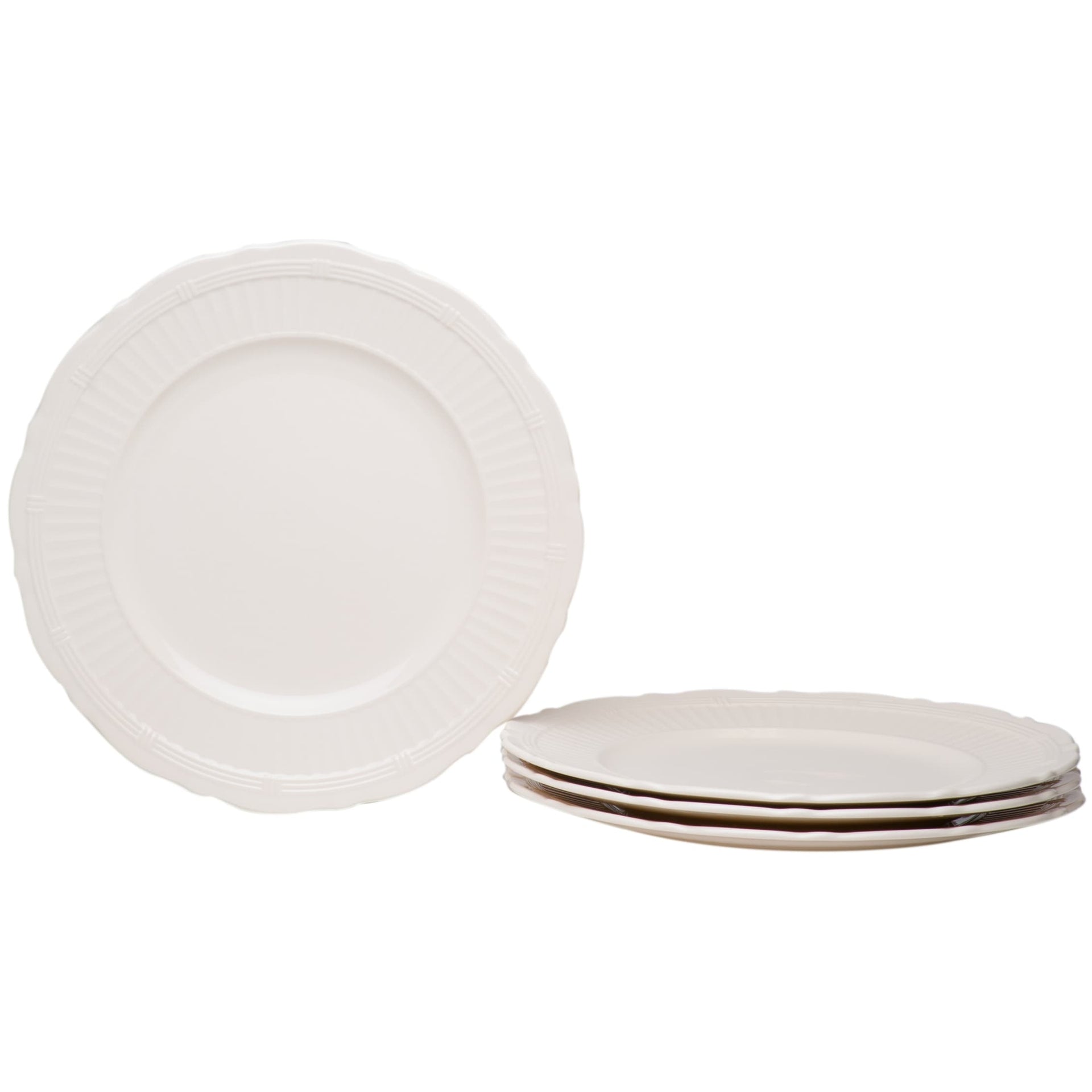 Red Vanilla Tuscan Villa Dinner Plates 11.25 Set/4