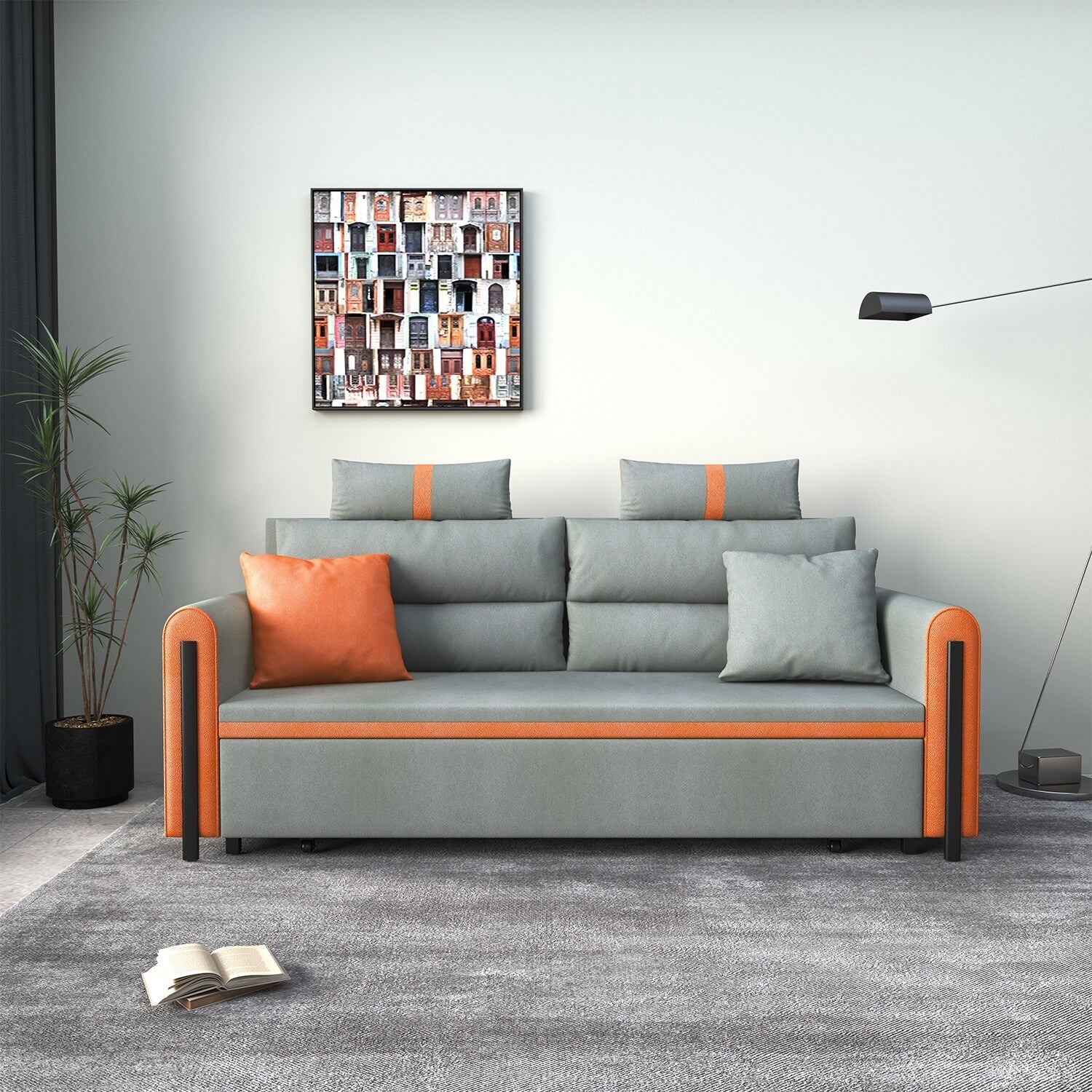 Romision Folding Technological Fabric Sofa Bed