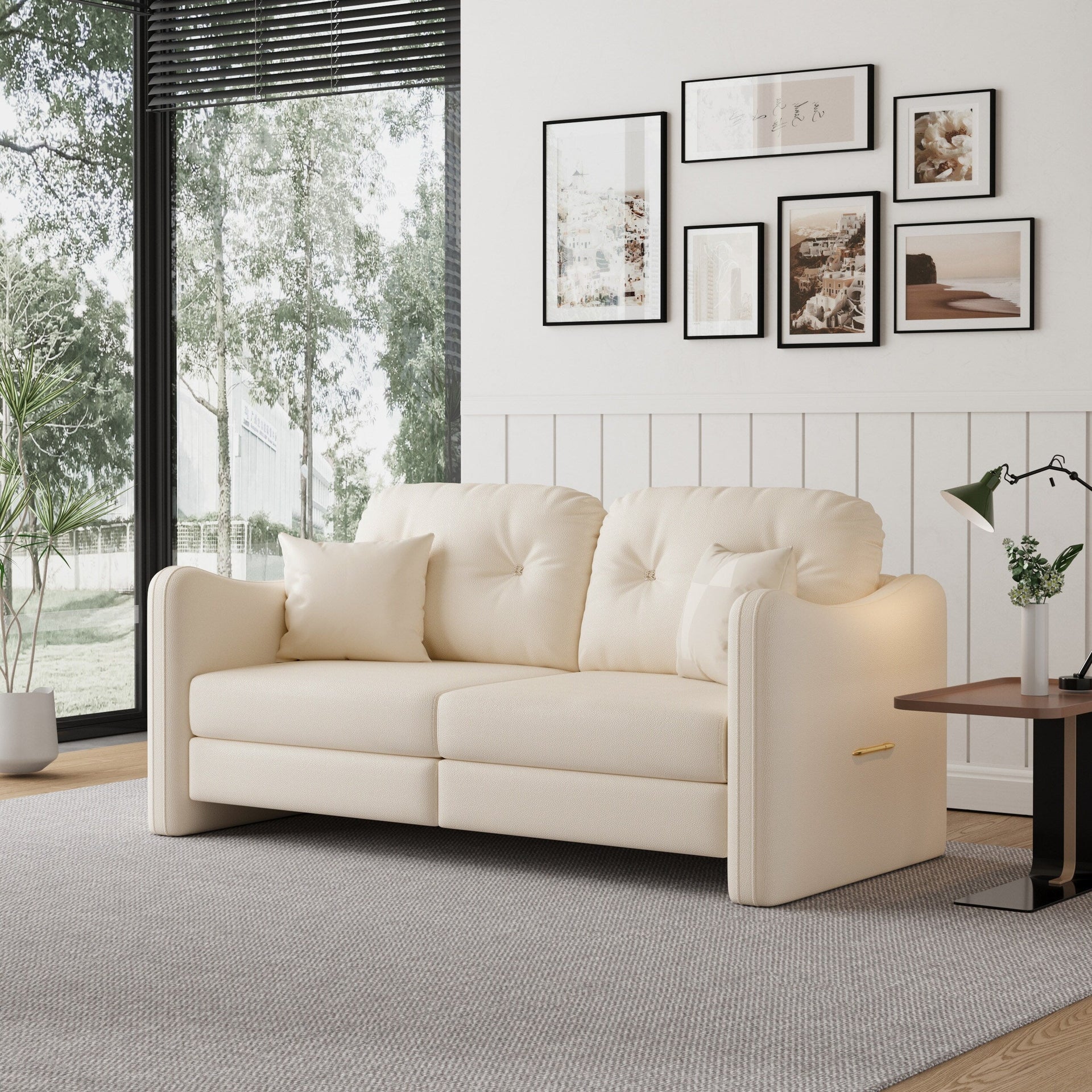 Romision Folding Technological Fabric Sofa Bed