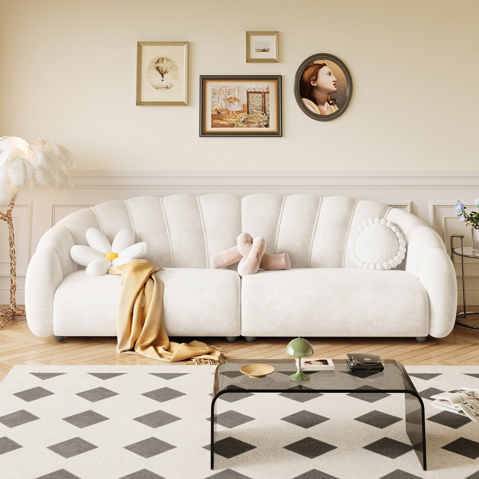 Romision Technological Velvet Sofa