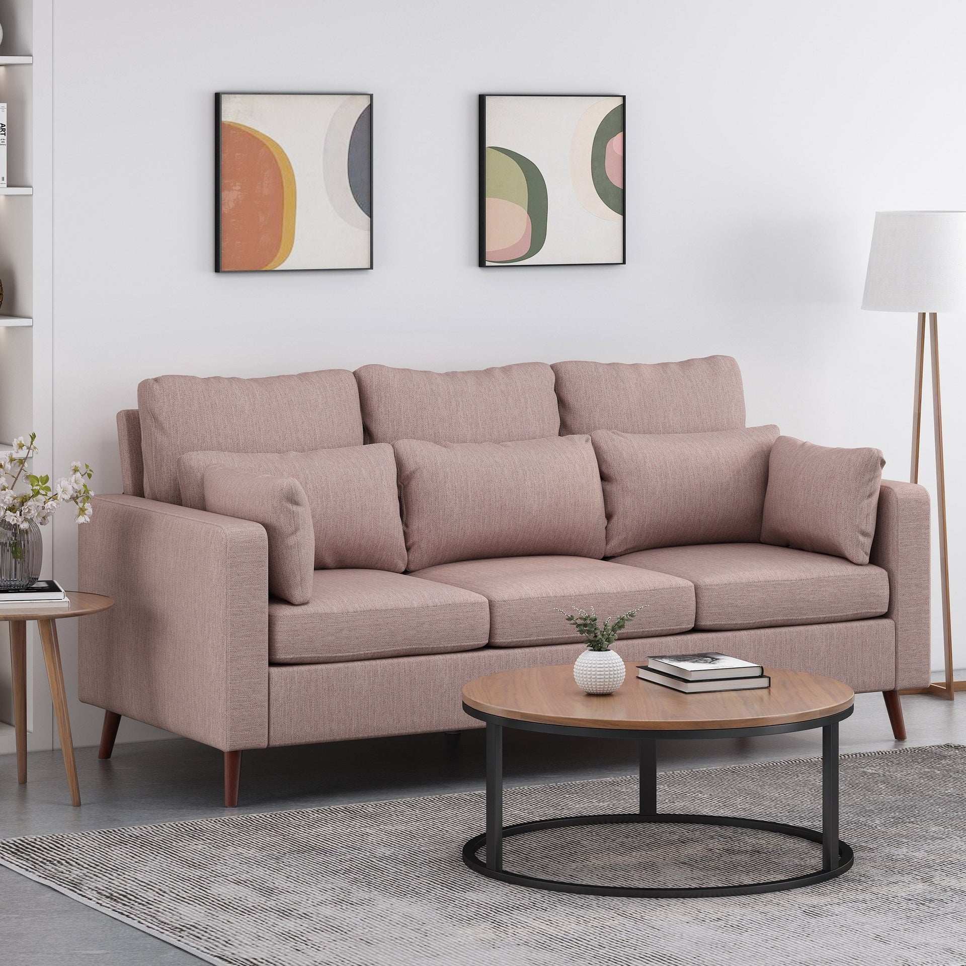 Roselle Upholstered 3-seat Sofa by Christopher Knight Home