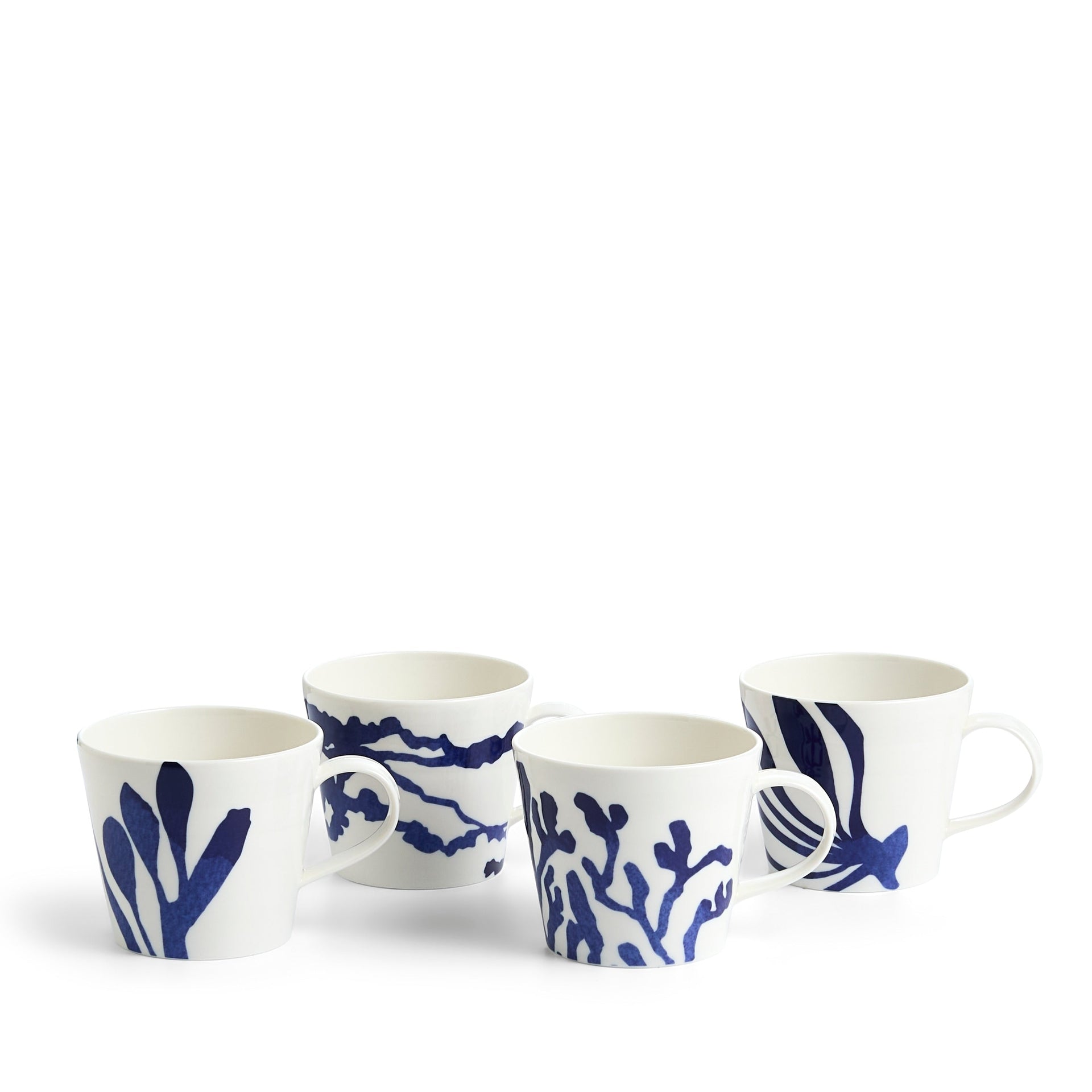 Royal Doulton 1815 Pacific Mug 13.5oz 2025 Mixed Patterns Blue, Set of 4