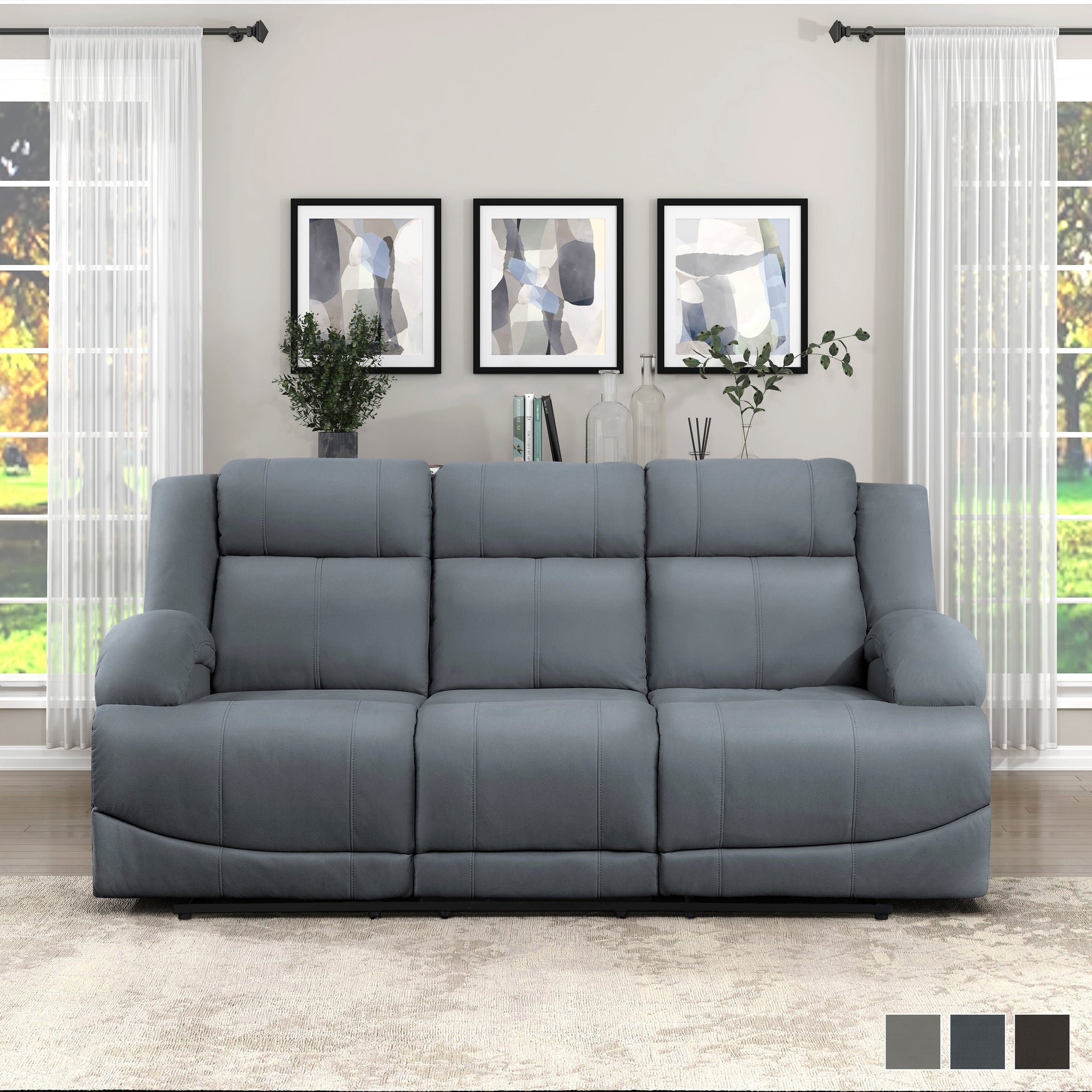 Sherwood Manual Double Reclining Sofa
