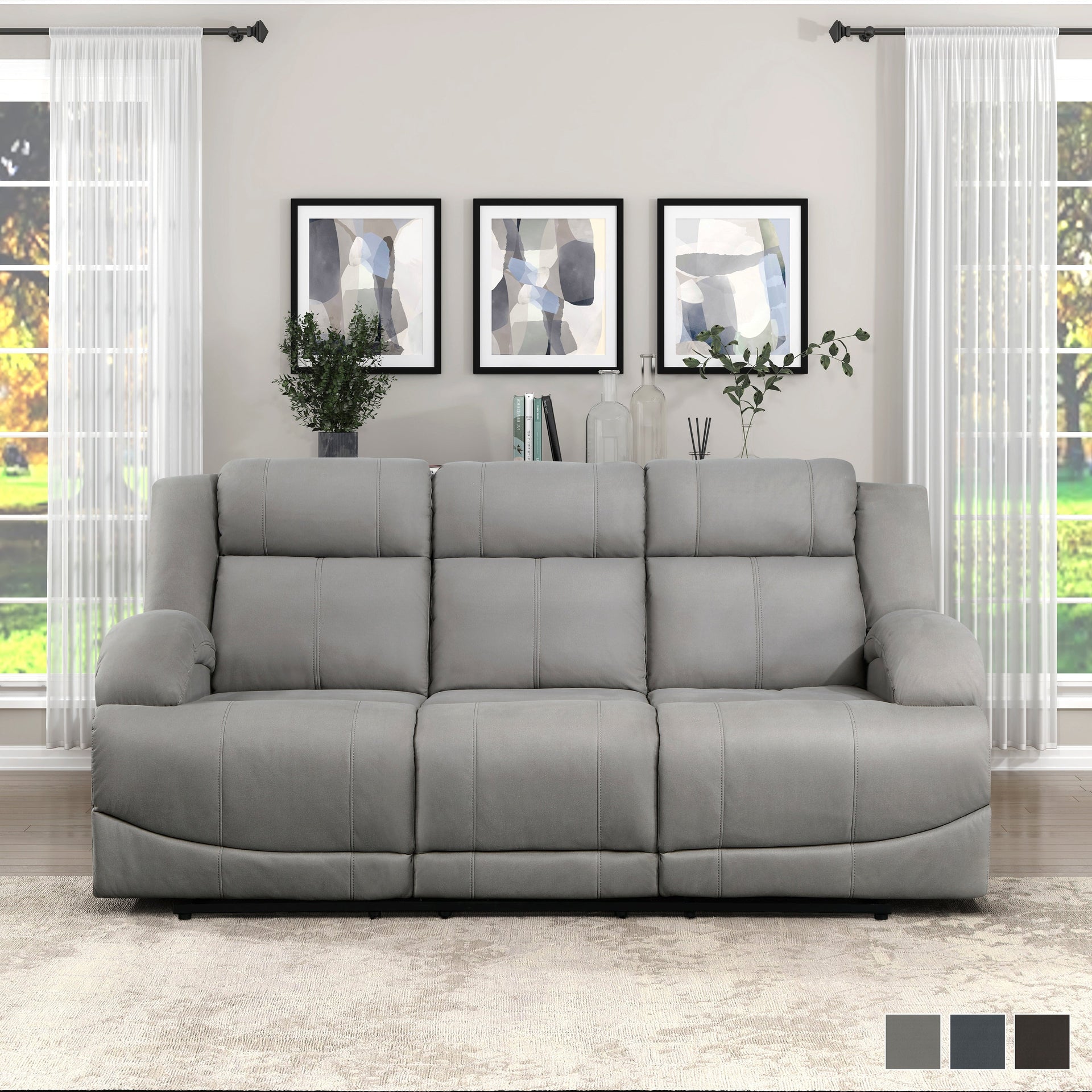 Sherwood Manual Double Reclining Sofa