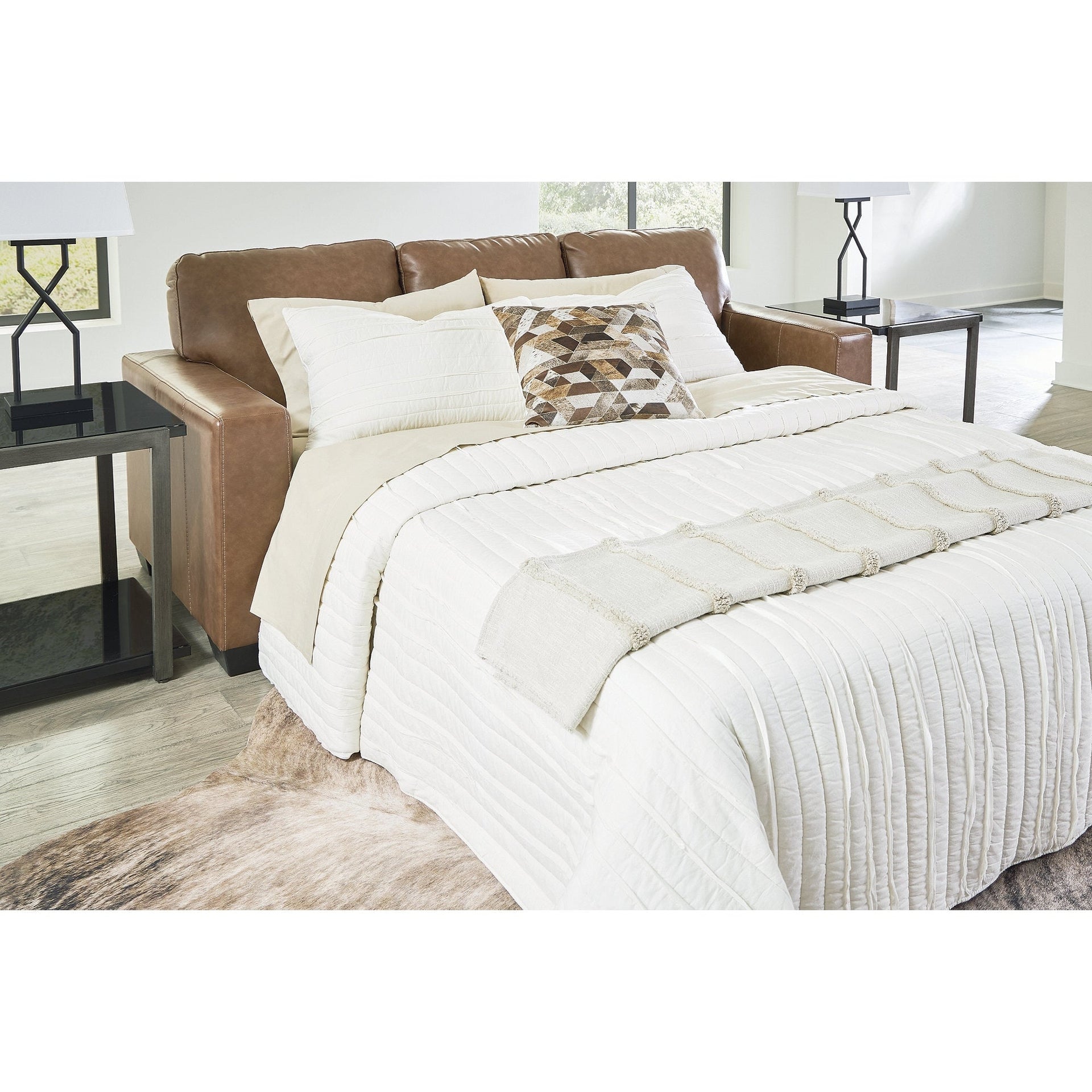 Signature Design by Ashley Bolsena Caramel Queen Sofa Sleeper - 85W x 38D x 36H