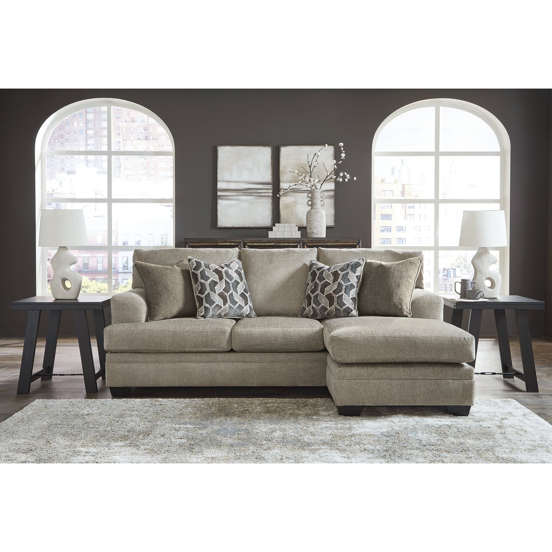 Signature Design by Ashley Stonemeade Sofa Chaise - 92 W x 62 D x 39 H
